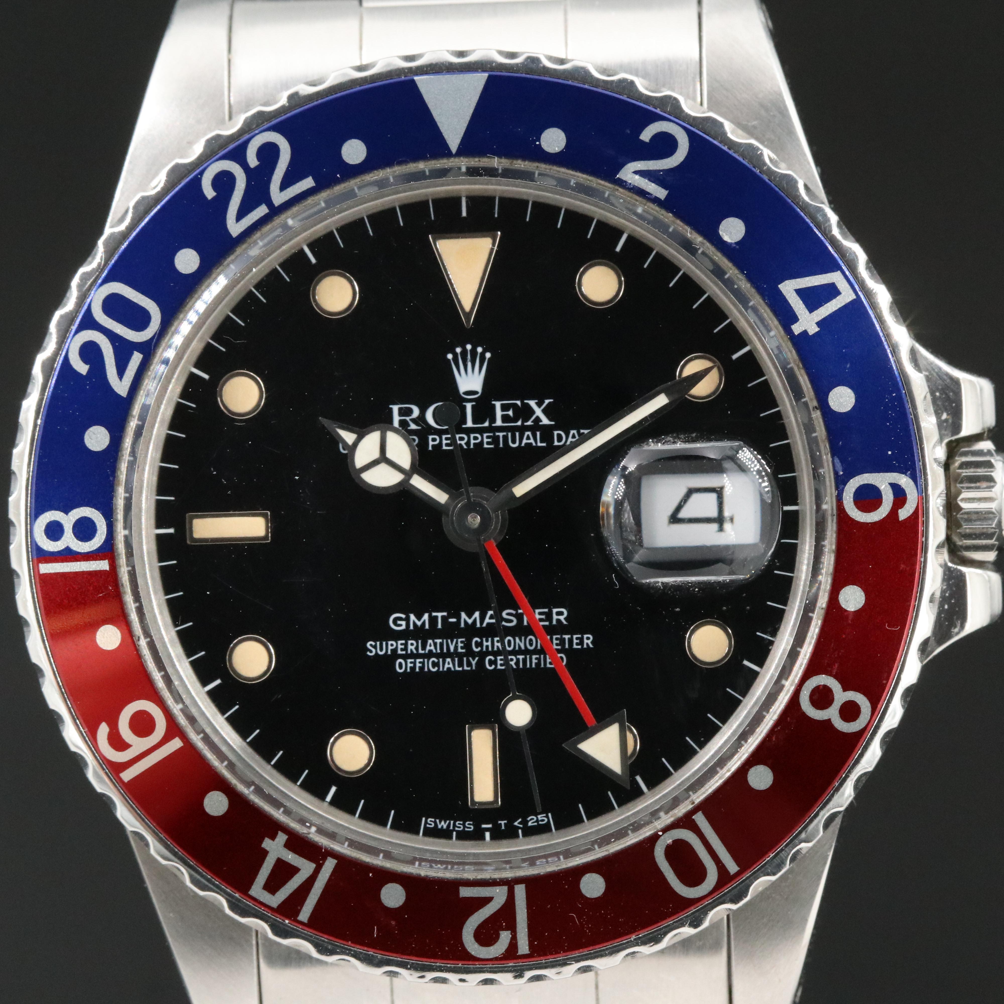 1986 Rolex GMT-Master Pepsi Watch