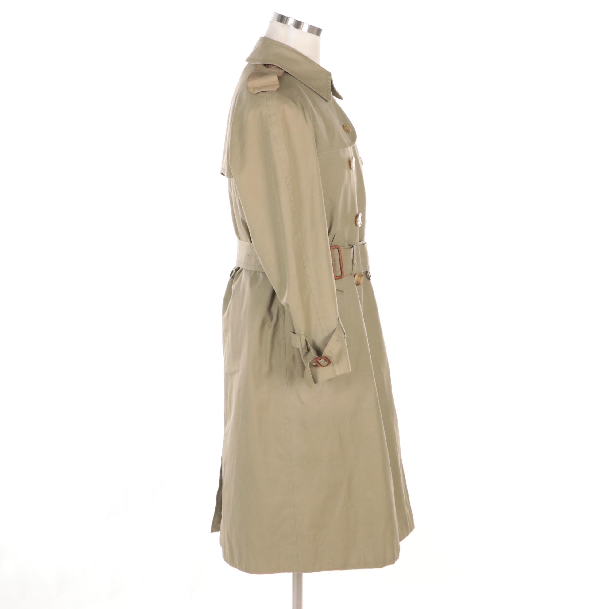 Men's Burberrys Double-Breasted Trench Coat with Detachable Nova Check Lining