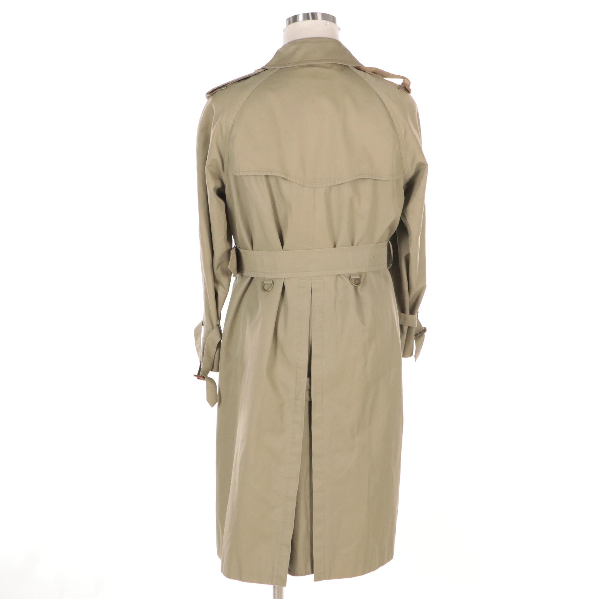 Men's Burberrys Double-Breasted Trench Coat with Detachable Nova Check Lining