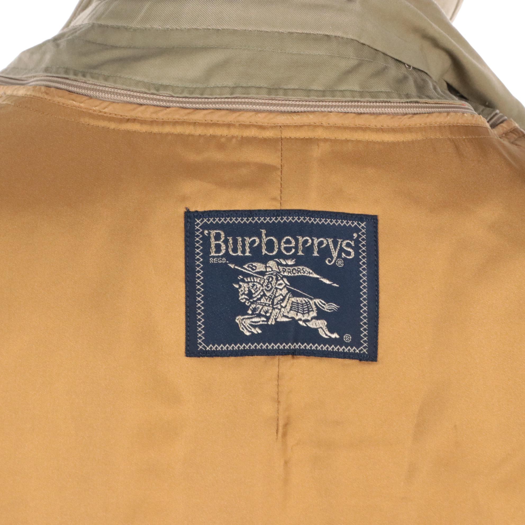 Men's Burberrys Double-Breasted Trench Coat with Detachable Nova Check Lining