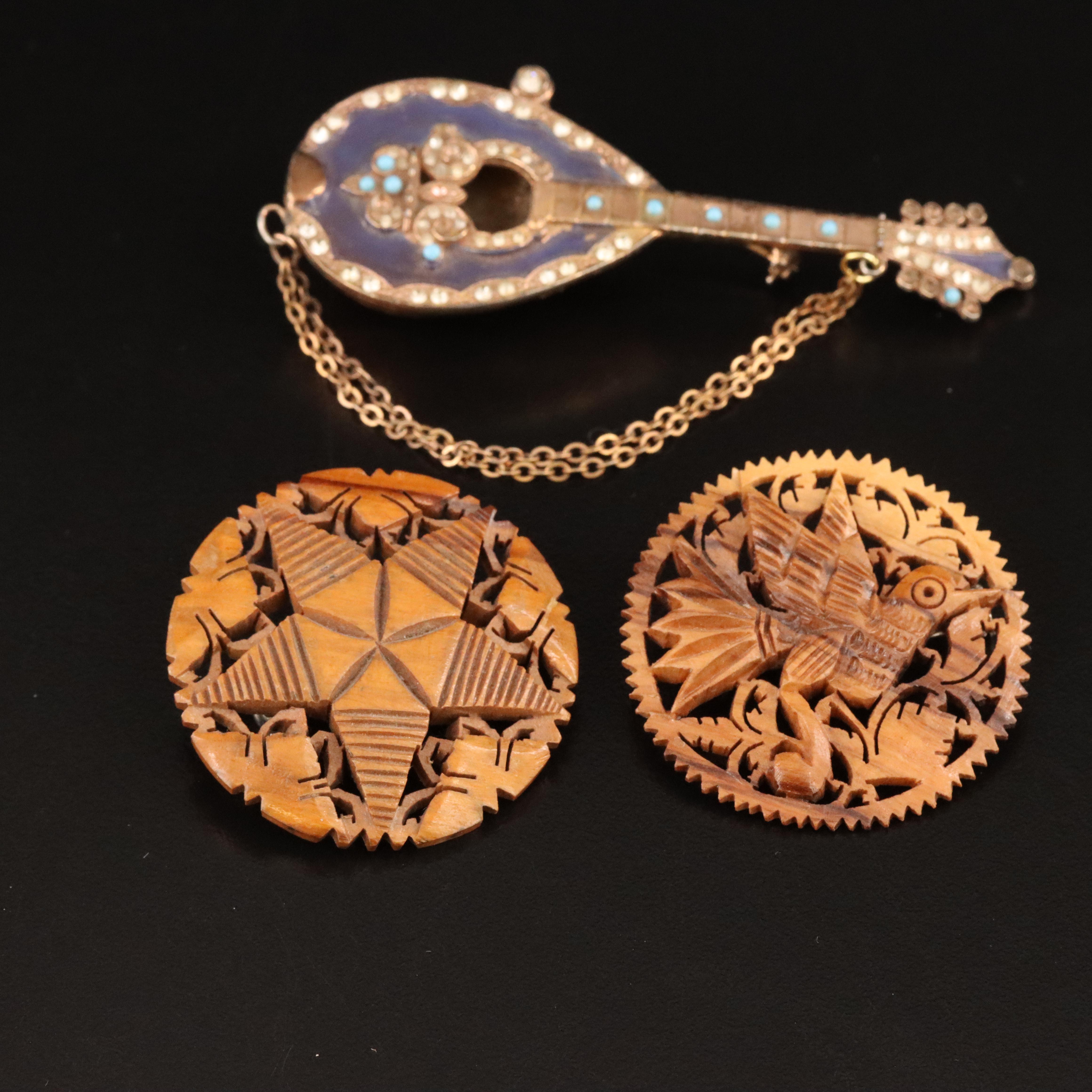 Vintage Jewelry Collection Featuring Damascene