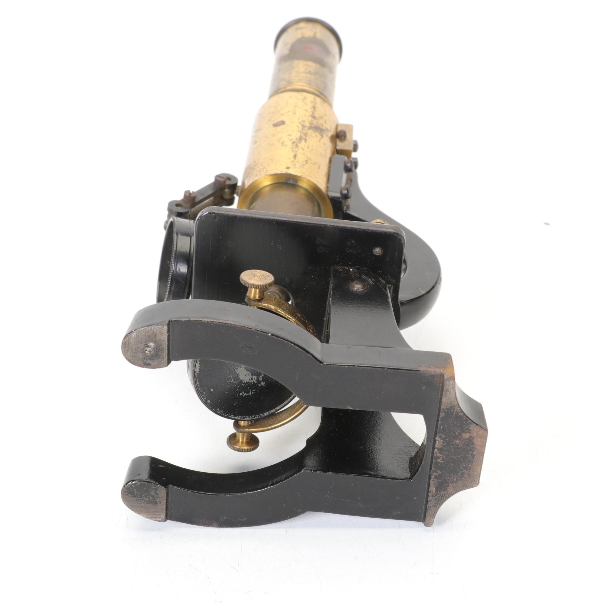 Student's Microscope and Case, Early 20th Century