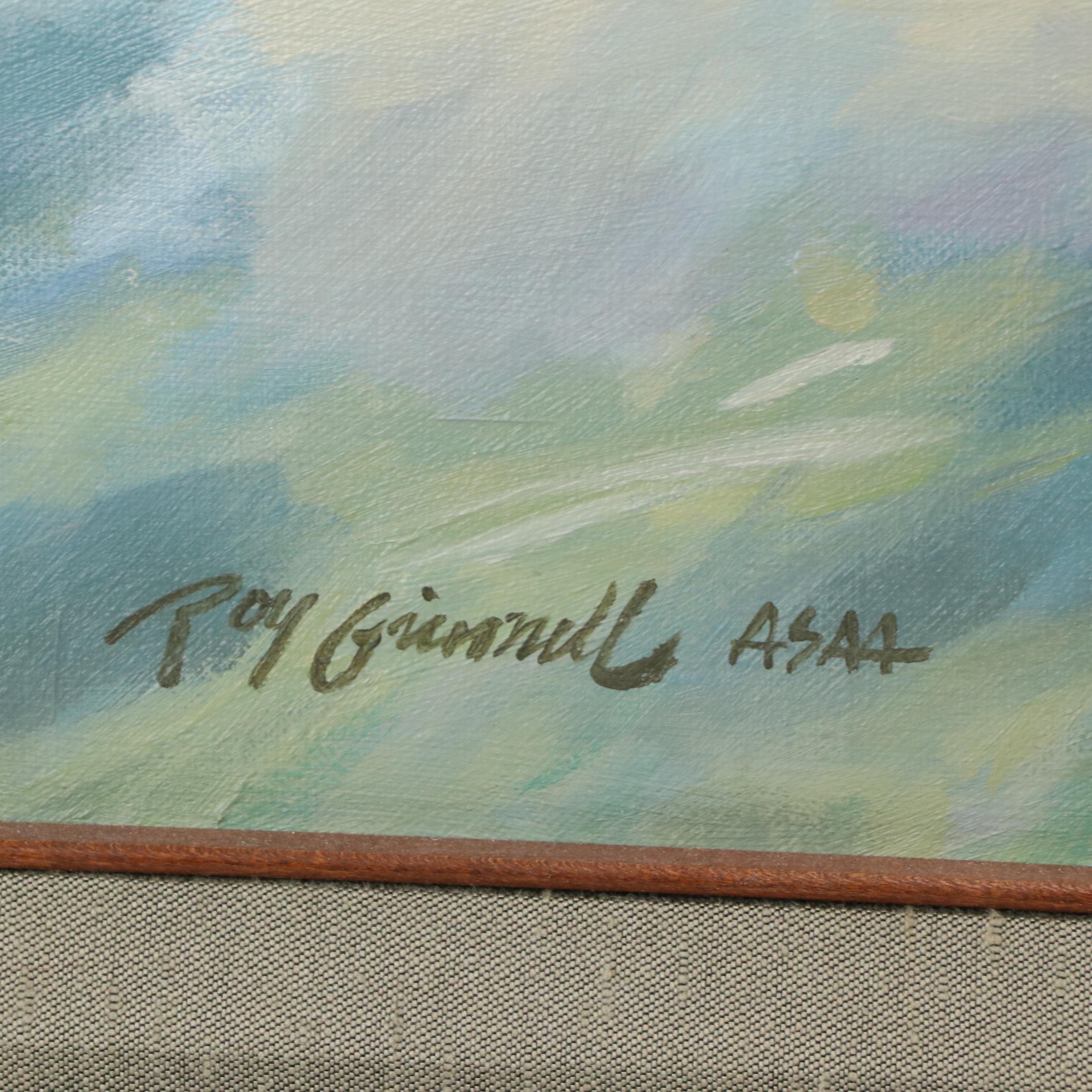 Roy Grinnell Oil Illustration Painting of Wing Walker