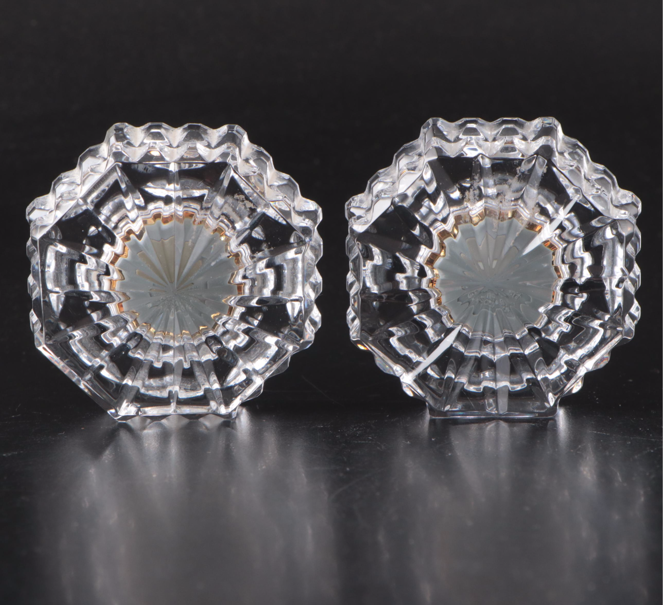 Waterford Crystal Box, Pin Dish, Clocks and Other Oval Bowl