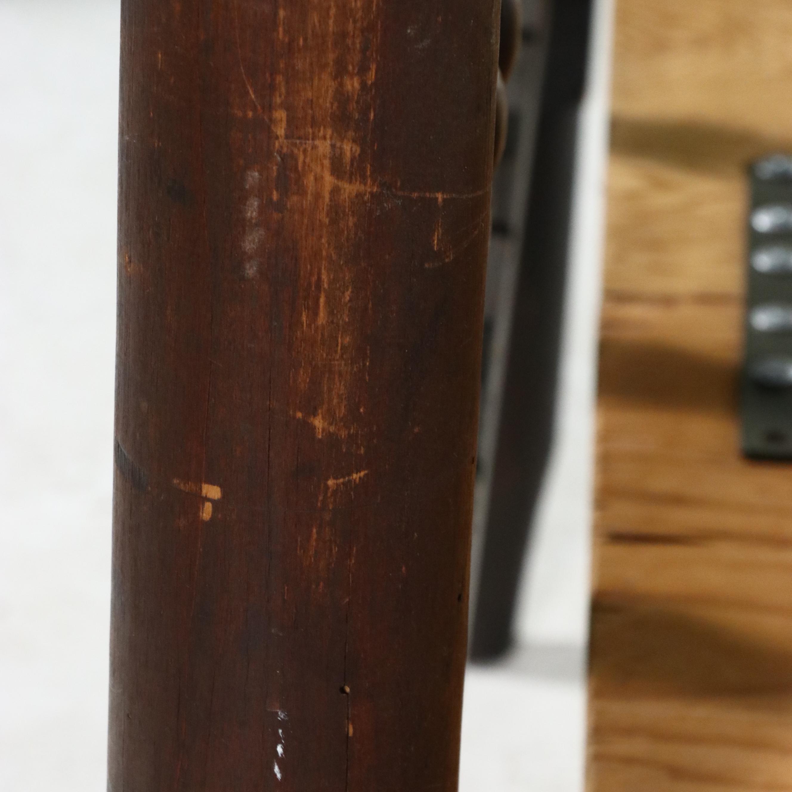 1850s American Federal Style Rope Bed Frame with Wooden Mattress Platform