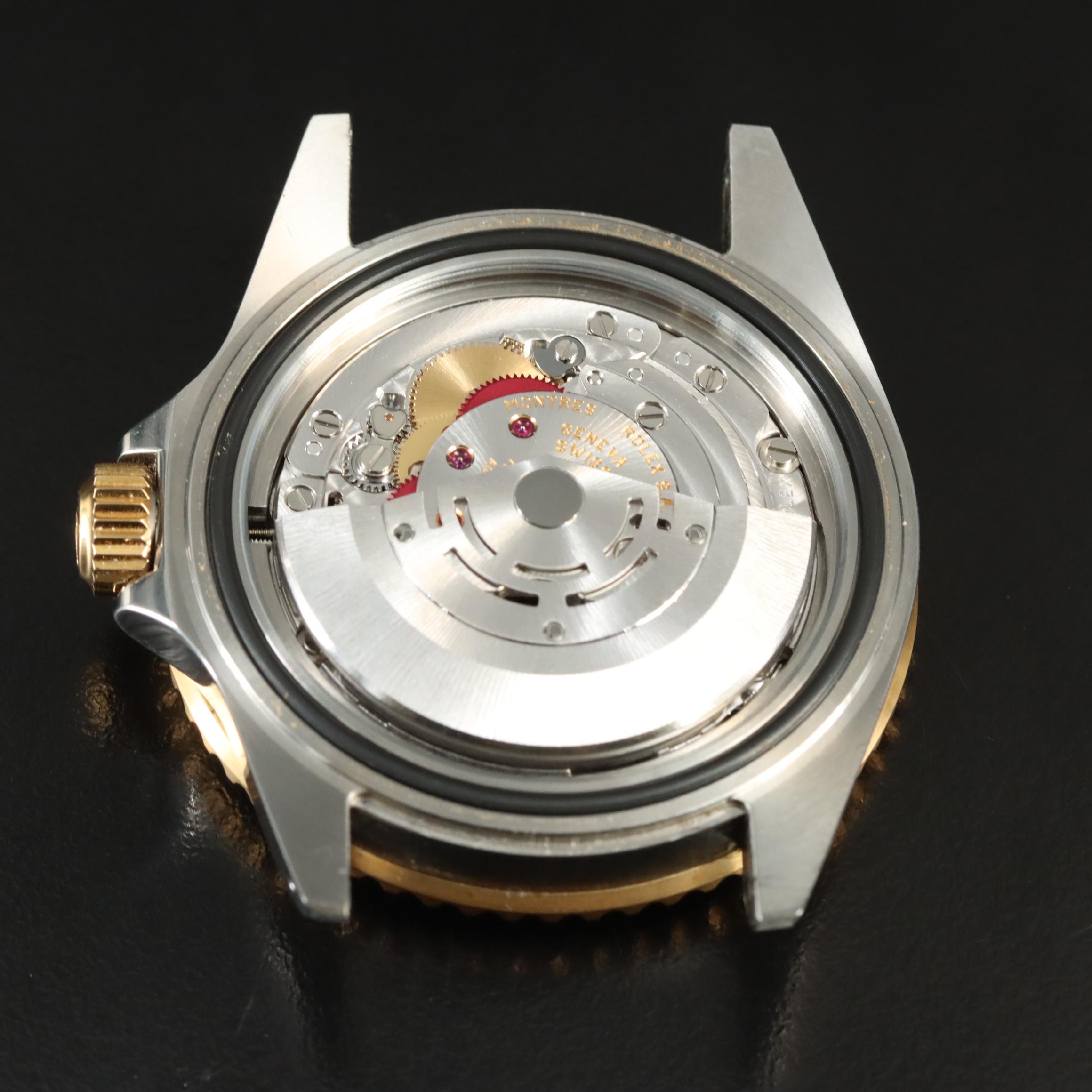 2000 Rolex Submariner Date Slate Serti Diamond and Sapphire Factory Dial Watch