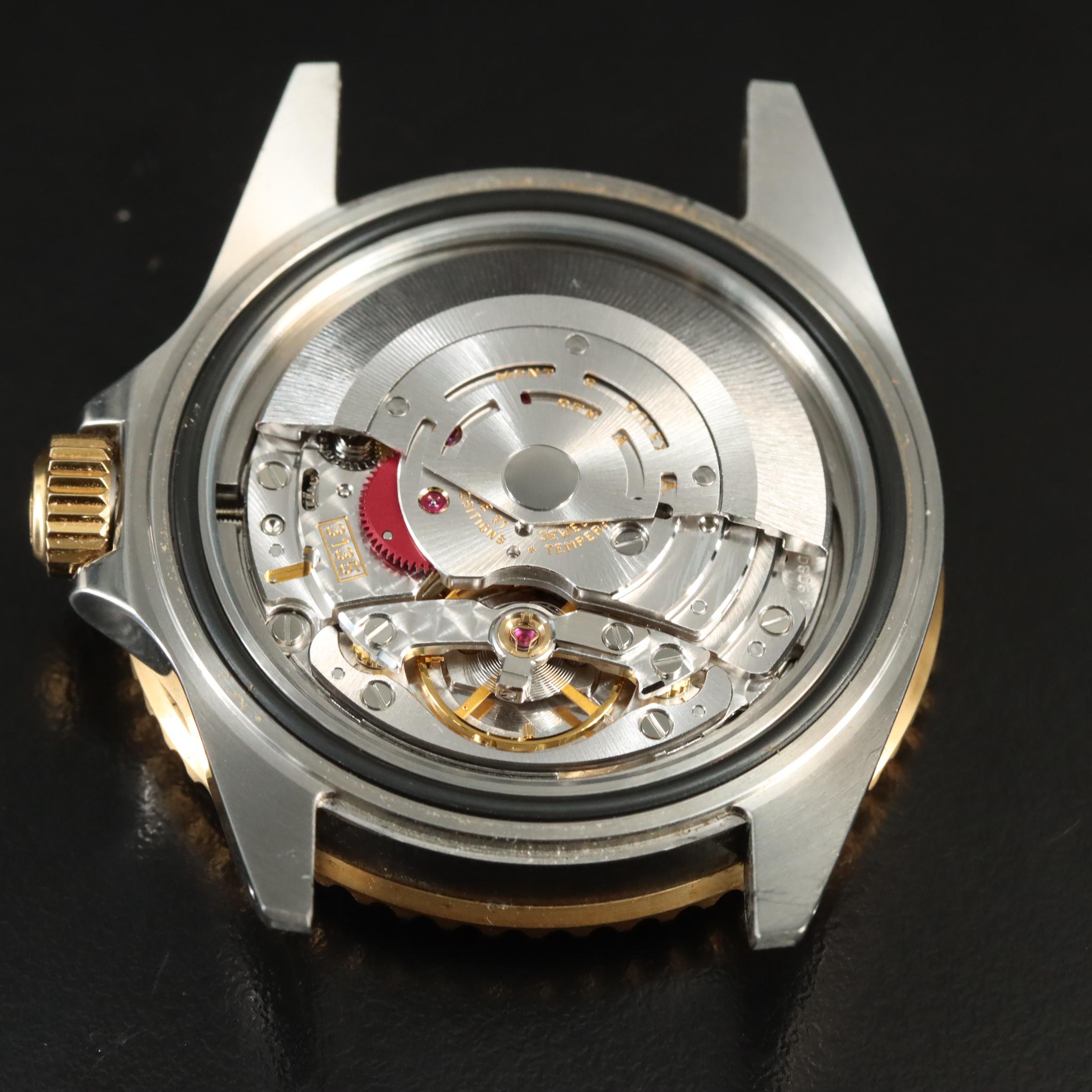 2000 Rolex Submariner Date Slate Serti Diamond and Sapphire Factory Dial Watch