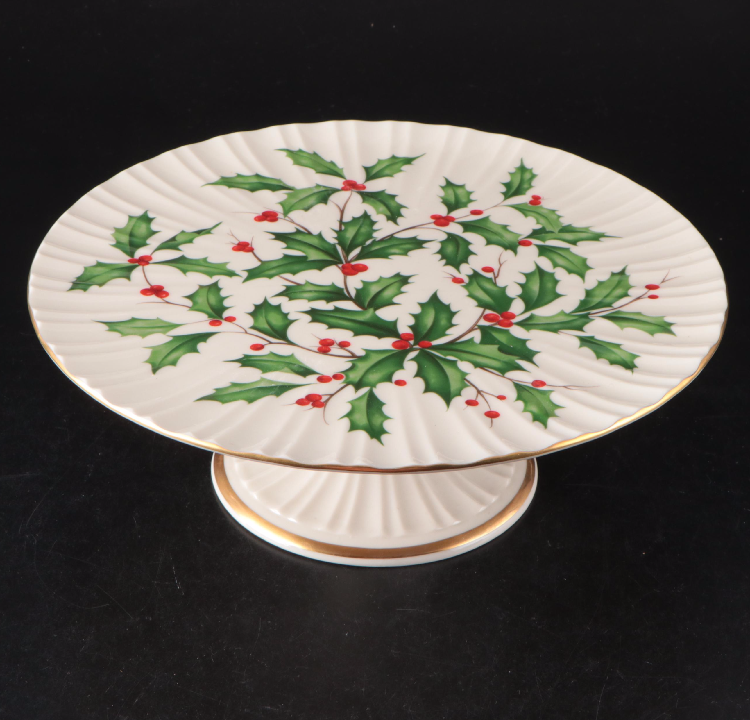 Lenox Bone China "Holiday" Platters, Bowls, and Other Table Accessories
