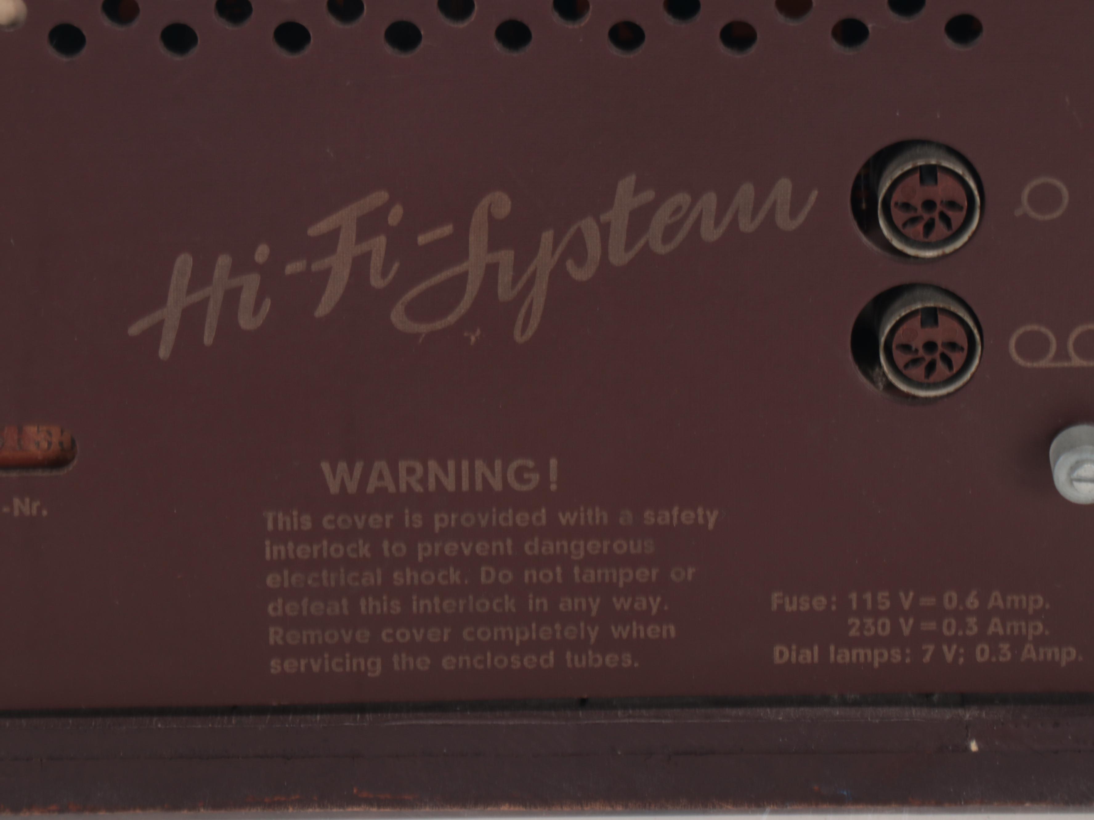 Telefunken "Gavotte" West German Export Tube Radio, 1960s