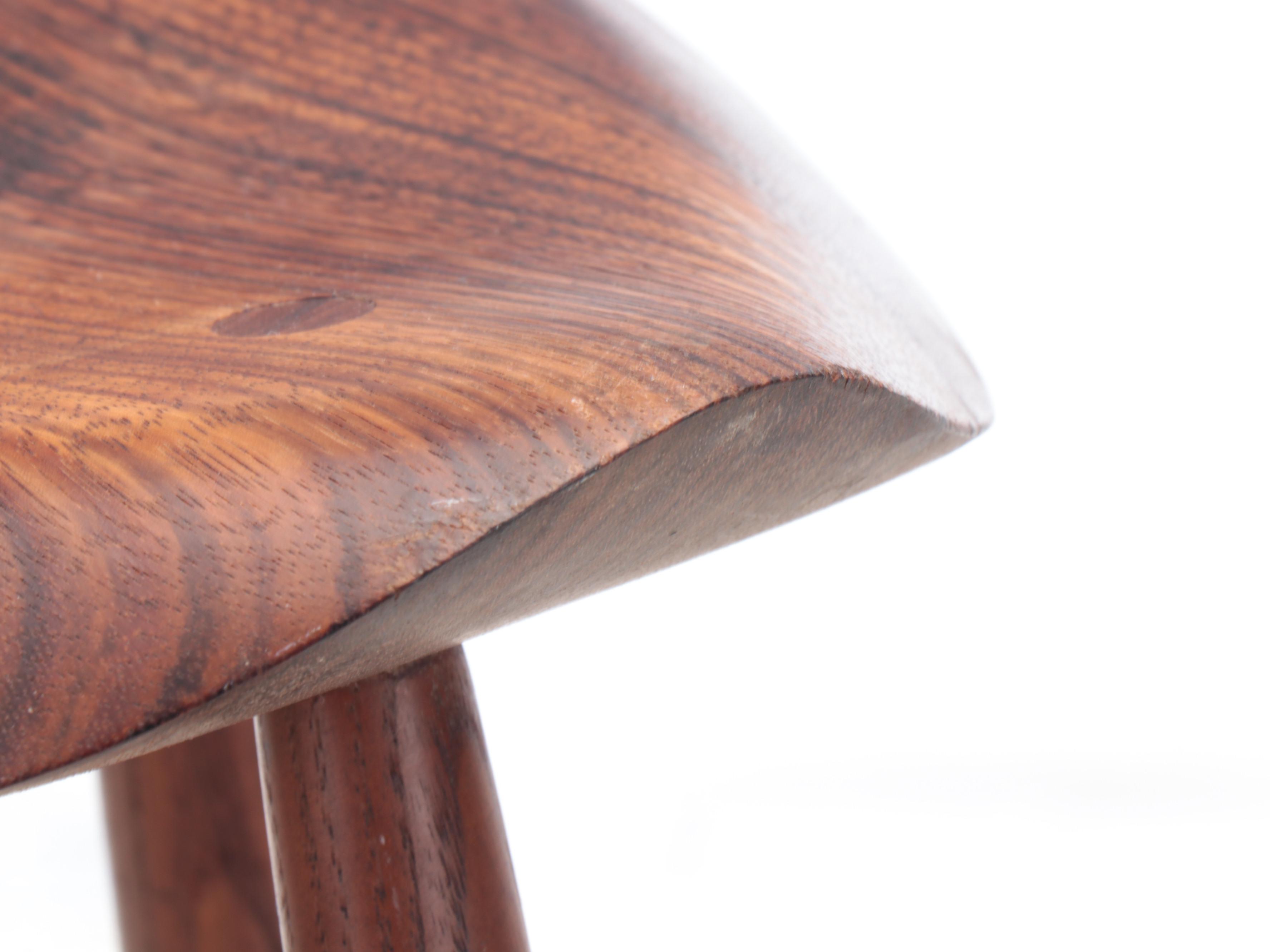 Danish Mid Century Modern Style Tripod Stool