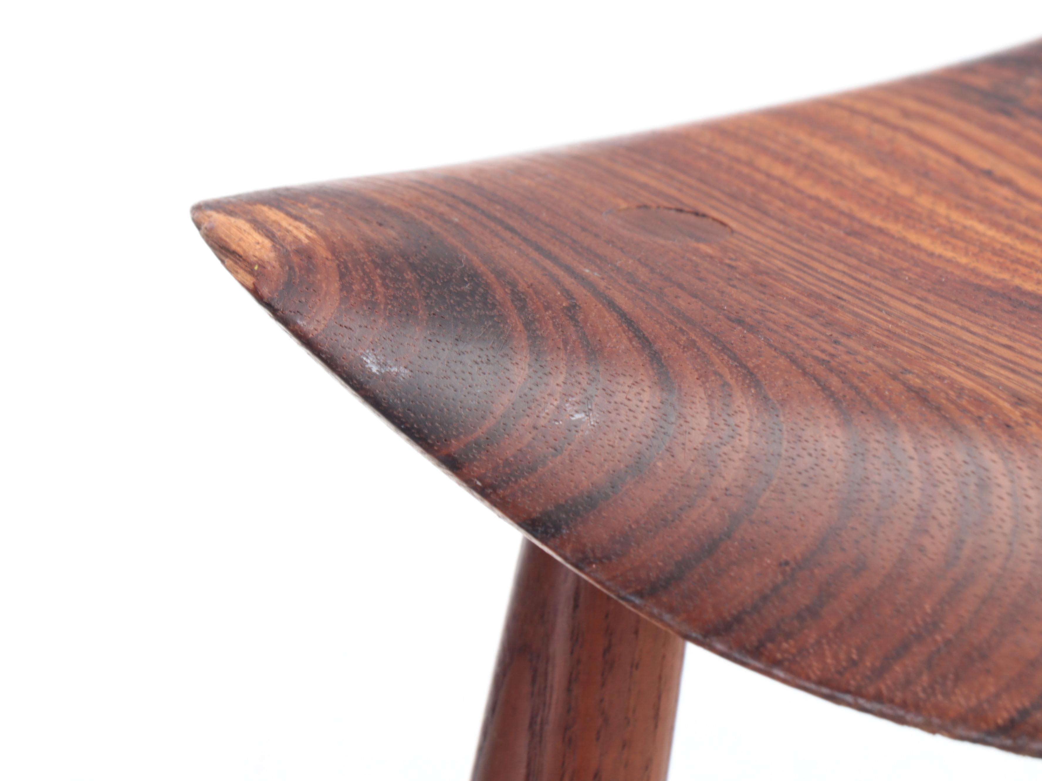 Danish Mid Century Modern Style Tripod Stool