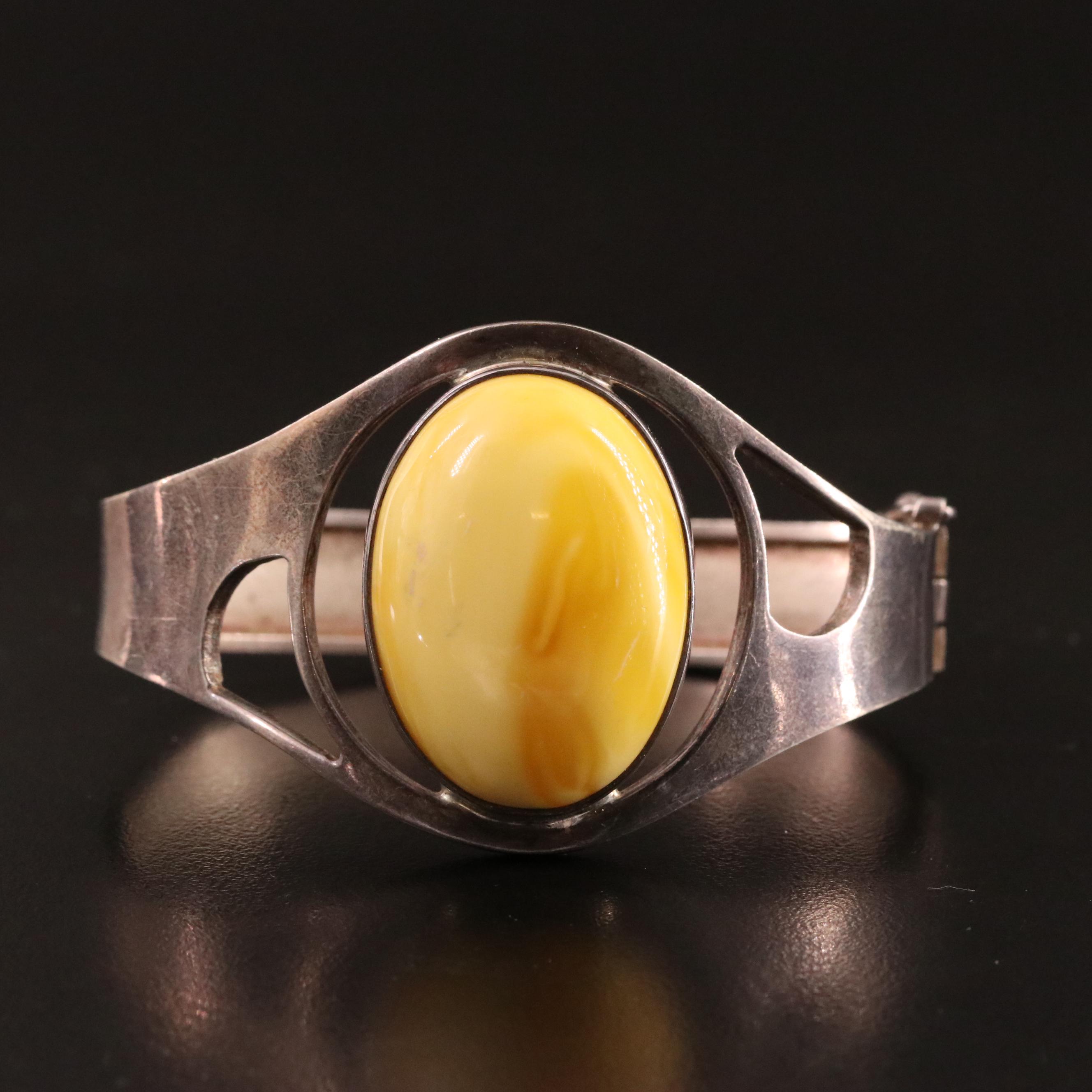 Sterling Amber Jewelry Featuring Mutton Fat