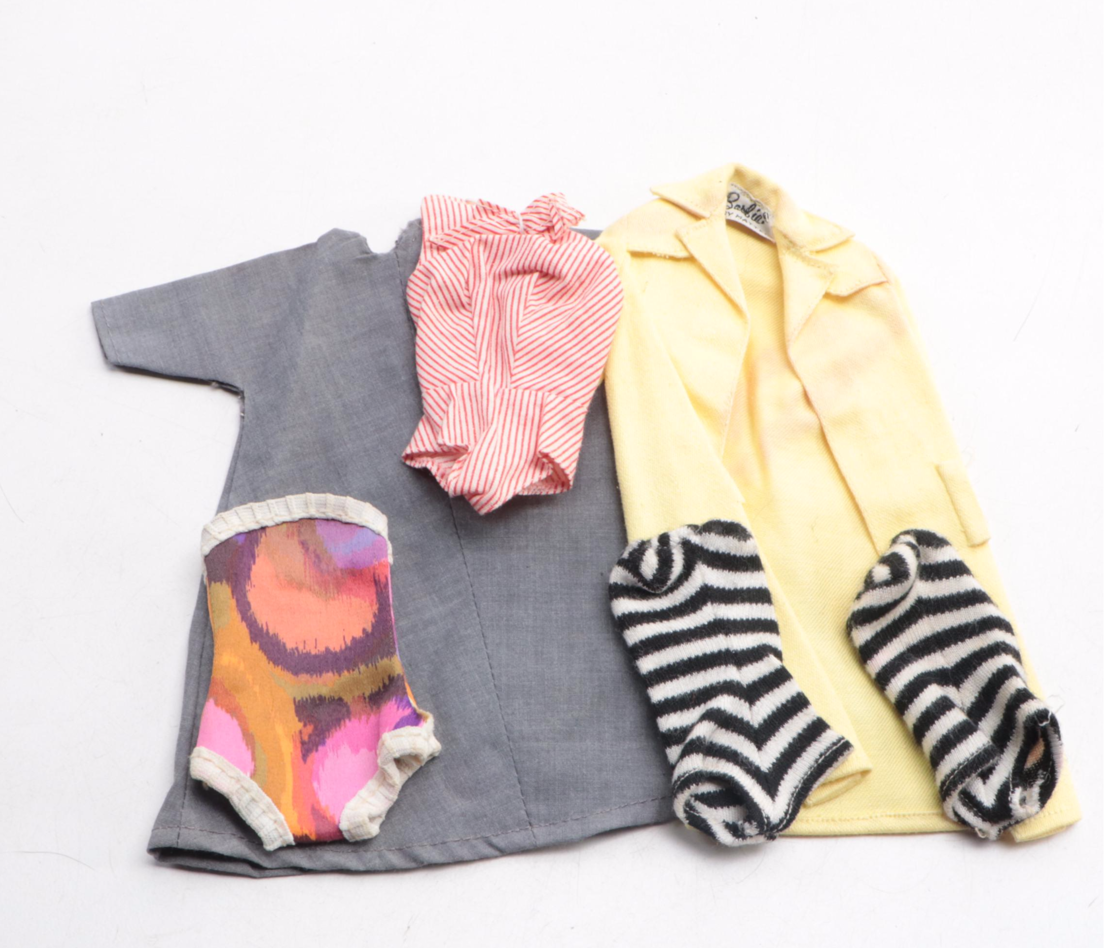 Mattel Barbie Doll with Clothes, Accessories and Case, Mid-20th Century