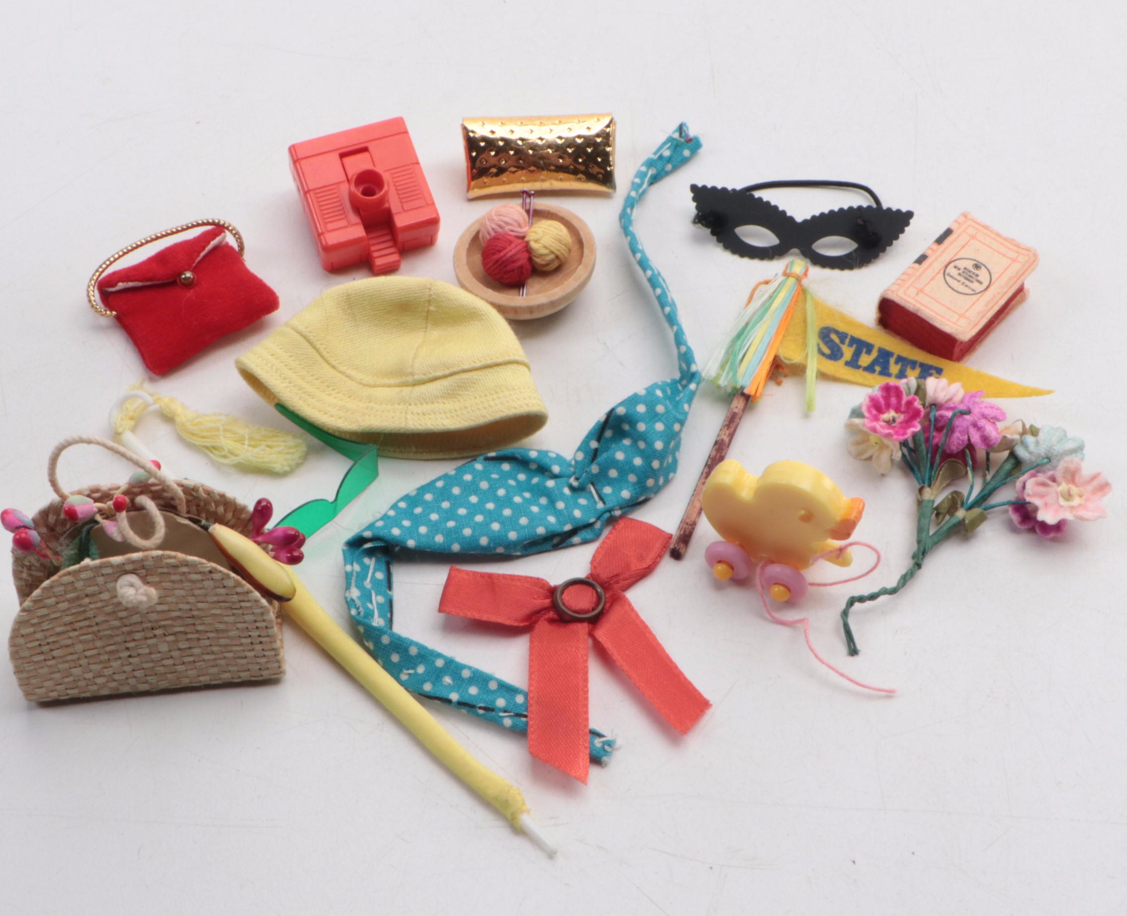 Mattel Barbie Doll with Clothes, Accessories and Case, Mid-20th Century