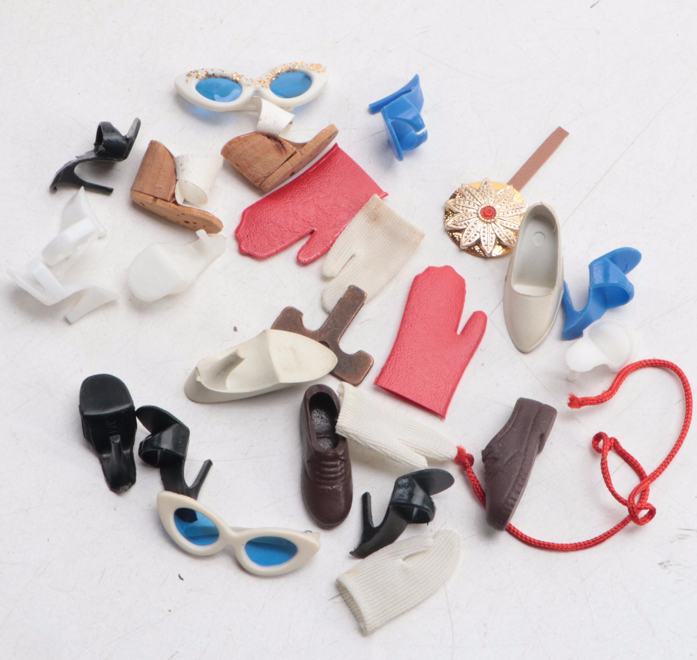 Mattel Barbie Doll with Clothes, Accessories and Case, Mid-20th Century