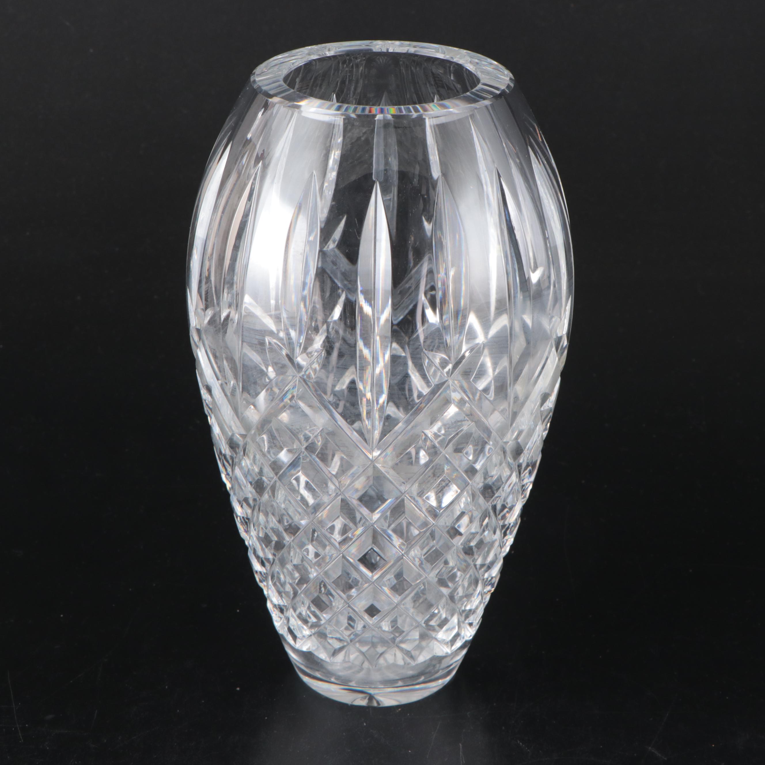Waterford "Araglin" Crystal Flower Vase and Other Waterford Vases