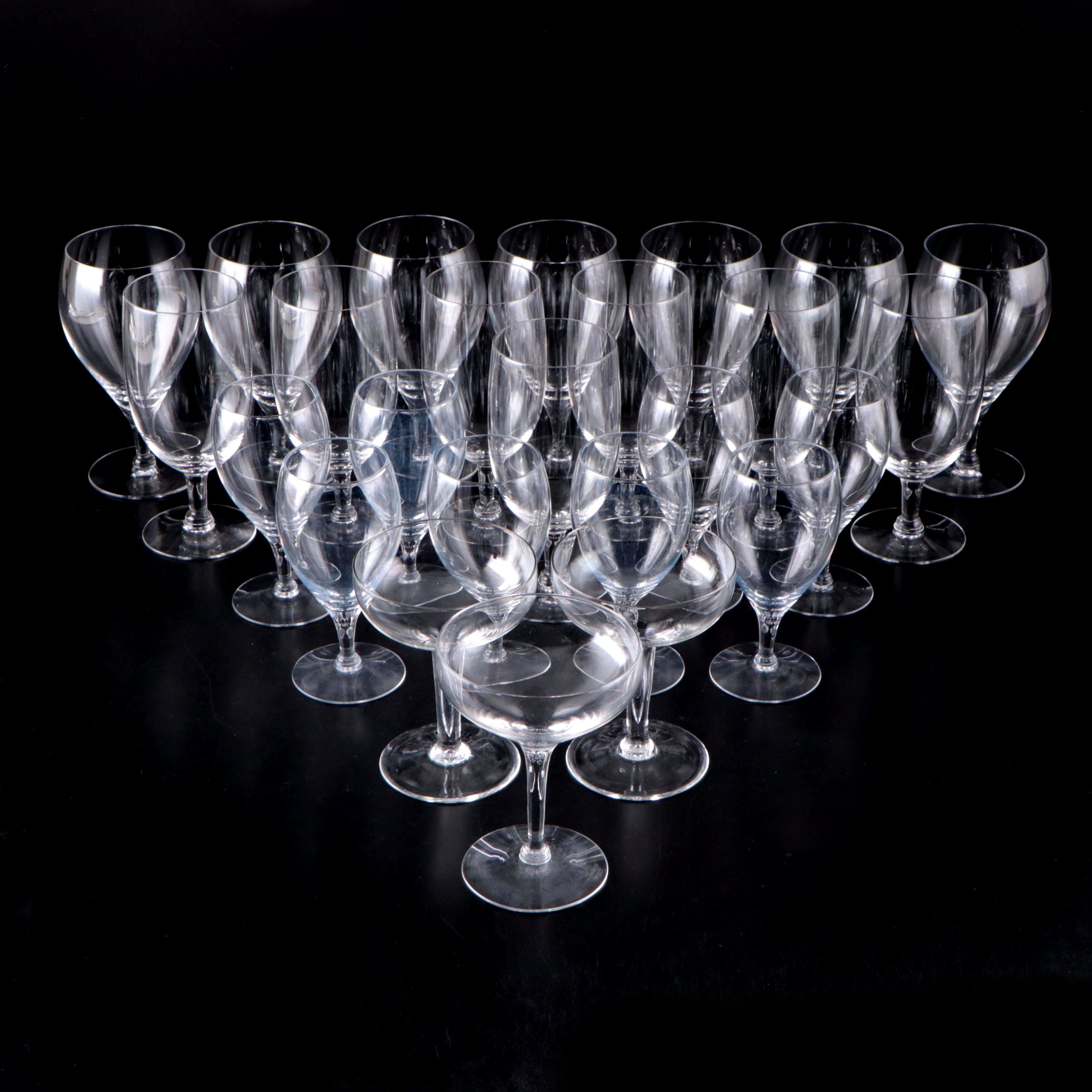 Mid Century Modern Style Glass Stemware