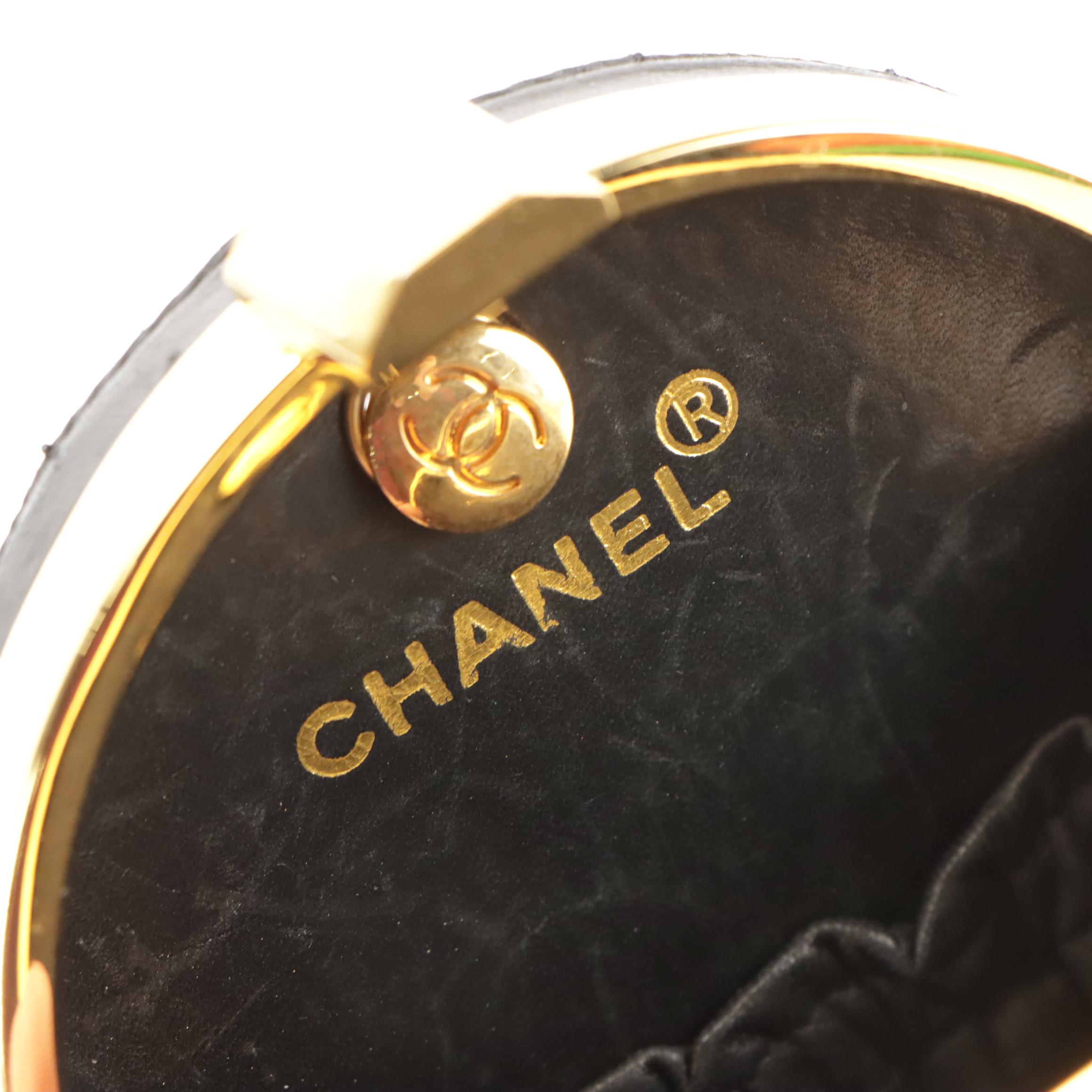 Chanel Mini Box Clutch in Quilted Faille Textile with Leather Trim