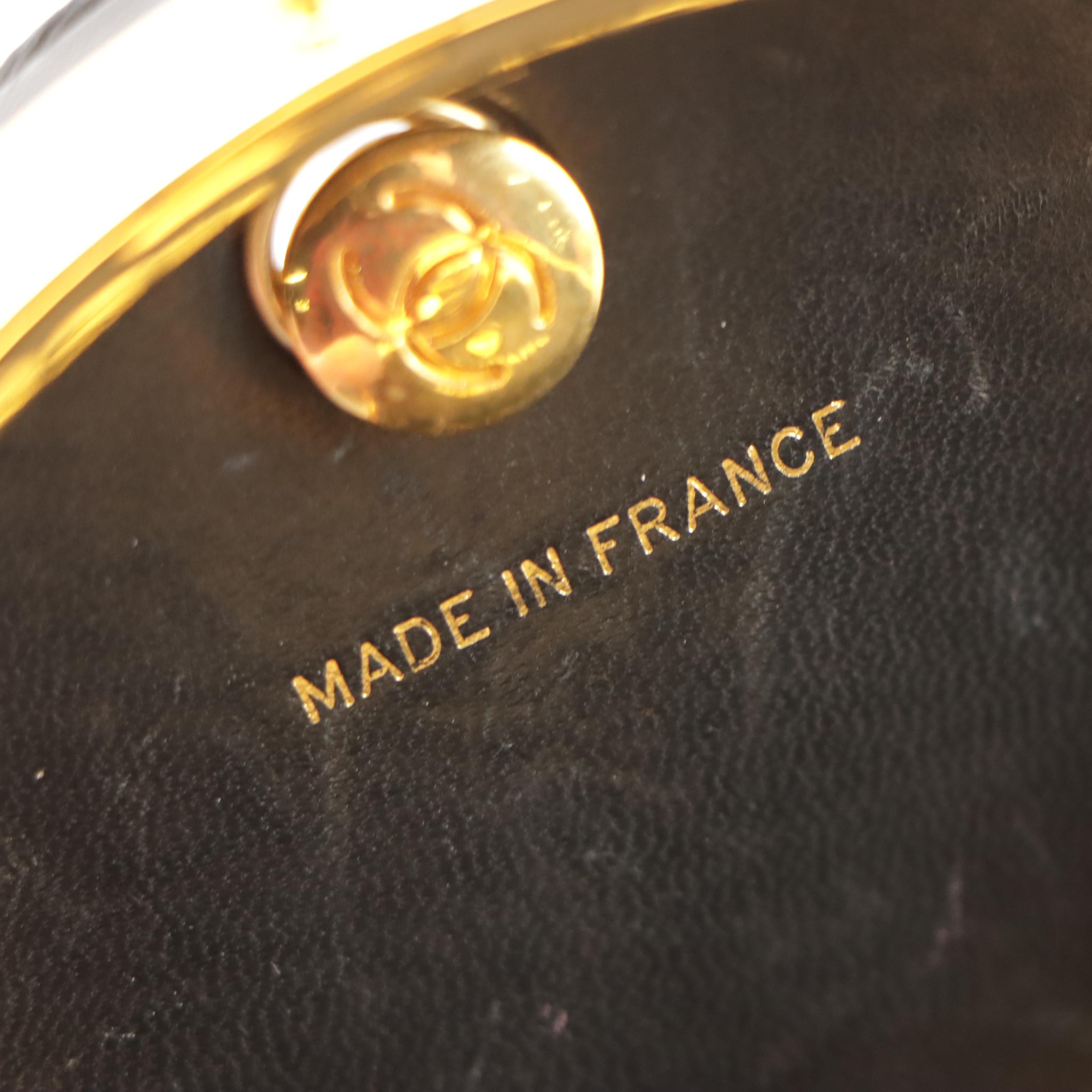 Chanel Mini Box Clutch in Quilted Faille Textile with Leather Trim