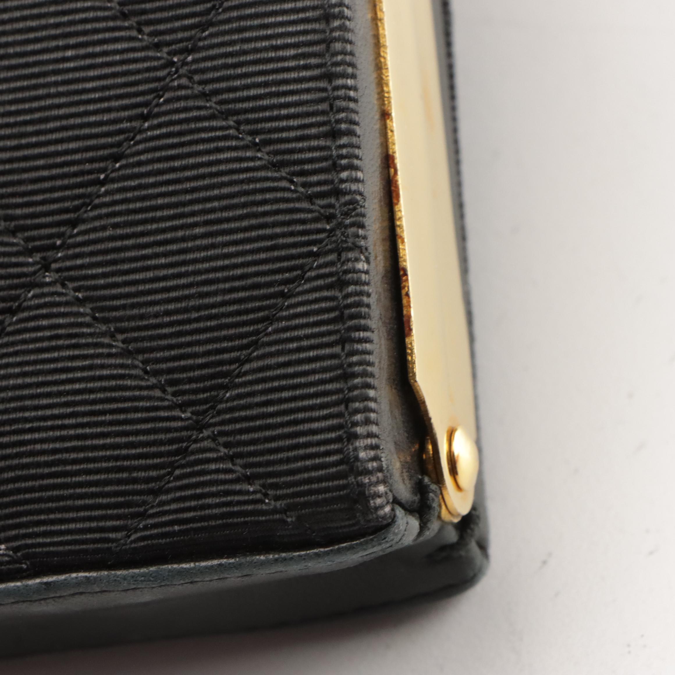 Chanel Mini Box Clutch in Quilted Faille Textile with Leather Trim