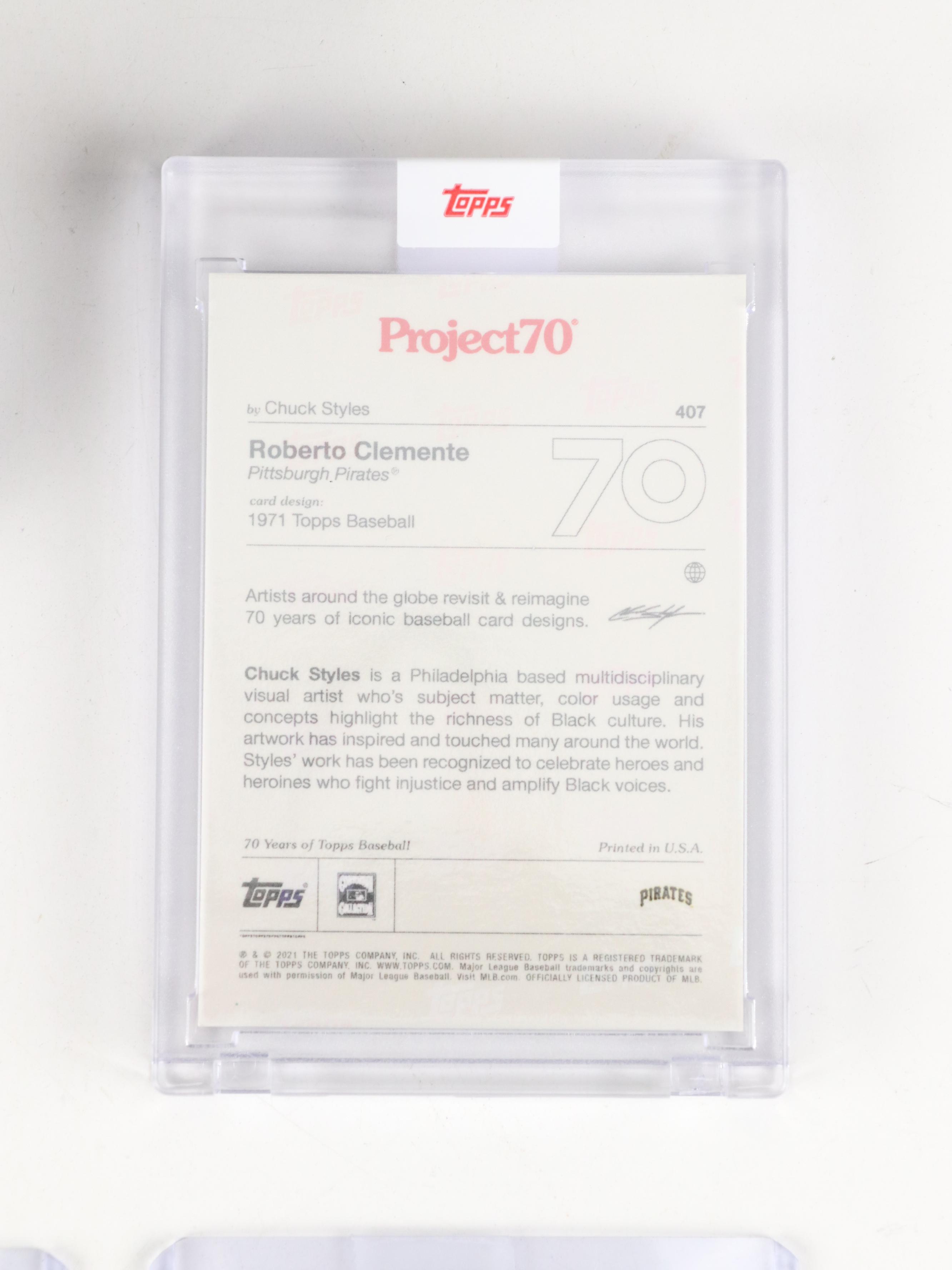 Roberto Clemente Baseball Cards and Bobblehead with Pittsburgh Pirates Hat