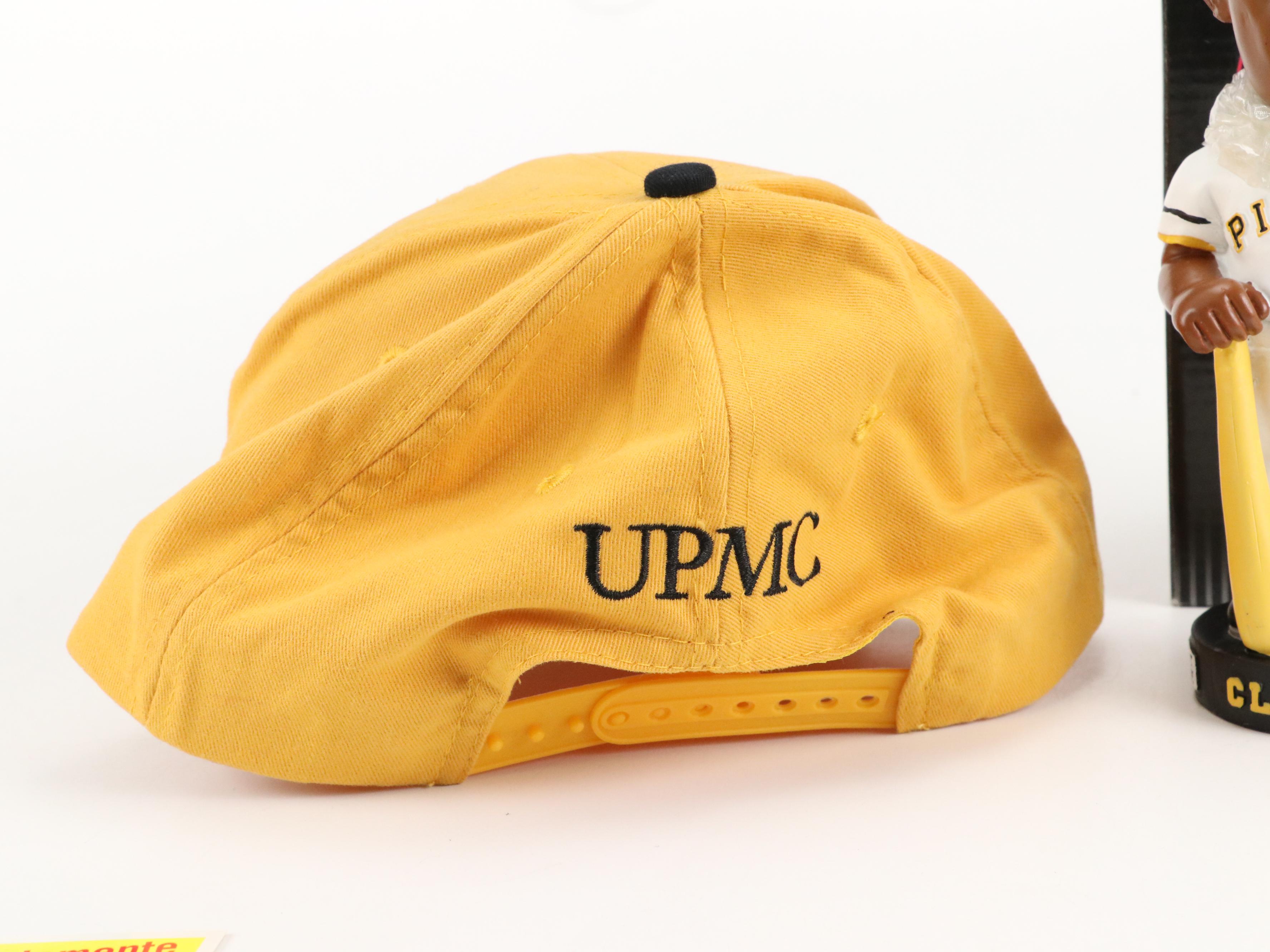 Roberto Clemente Baseball Cards and Bobblehead with Pittsburgh Pirates Hat