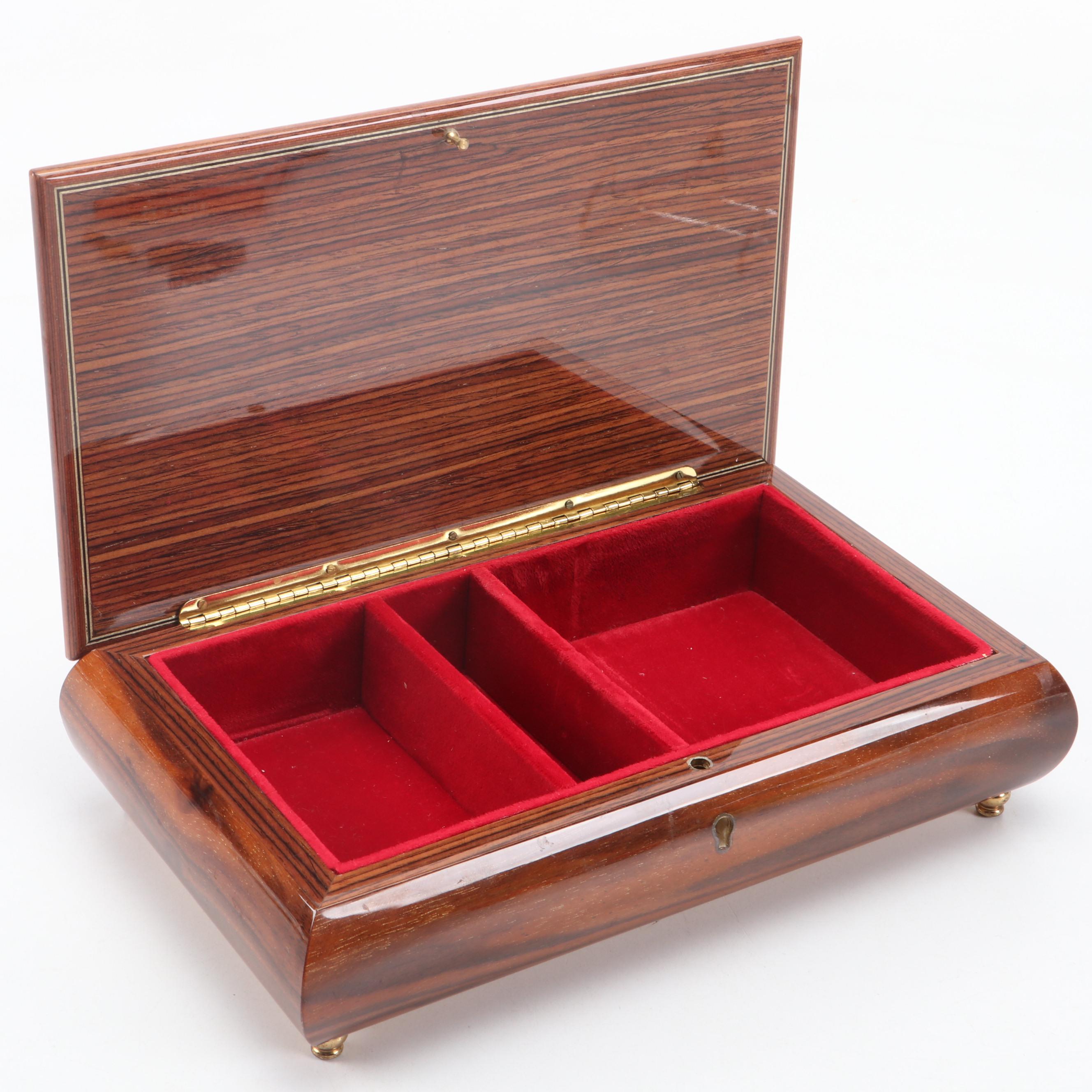 Italian Playing Card Sets with Card Suit Motif Wood Inlay Lidded Box