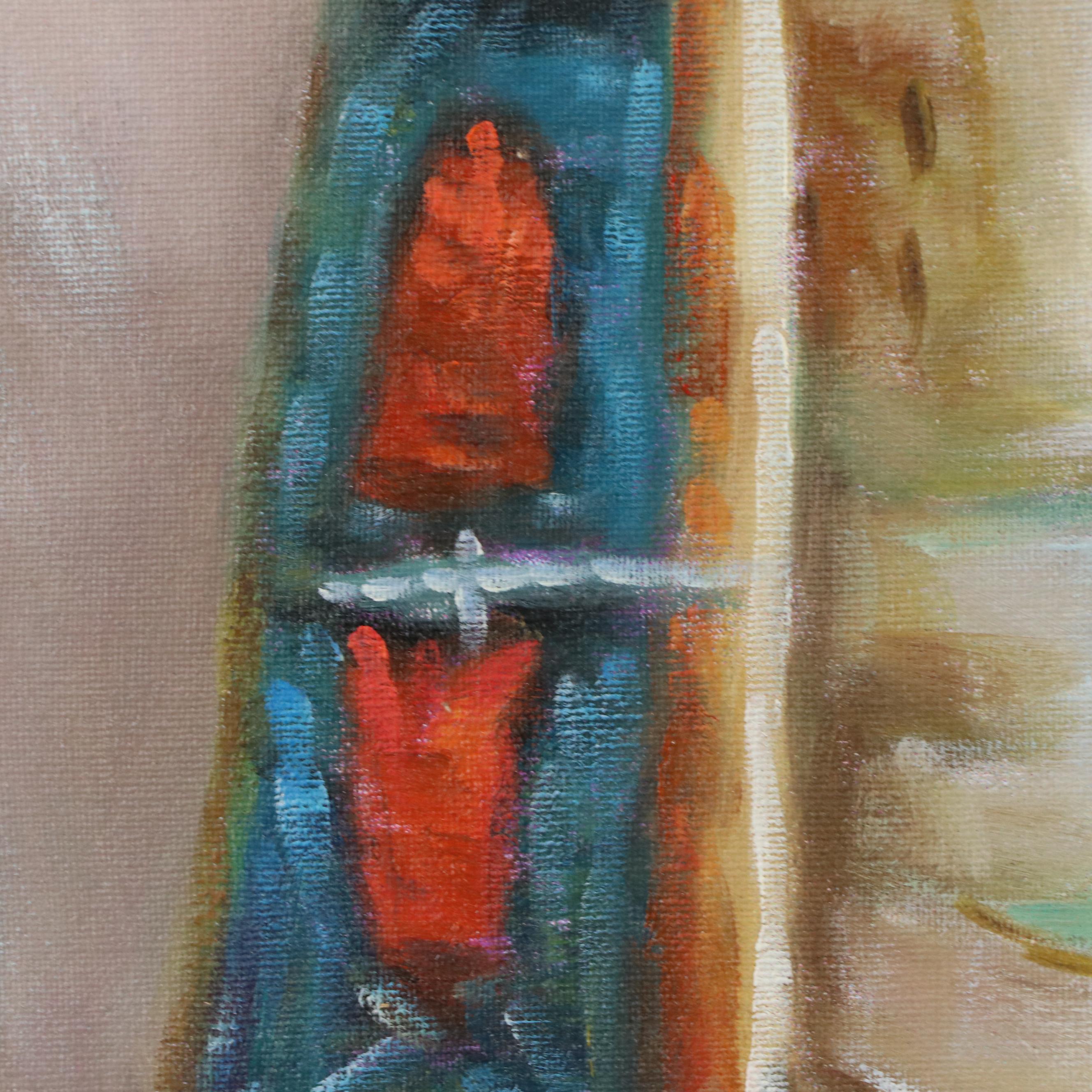 Oil Painting Portrait of Native American Man