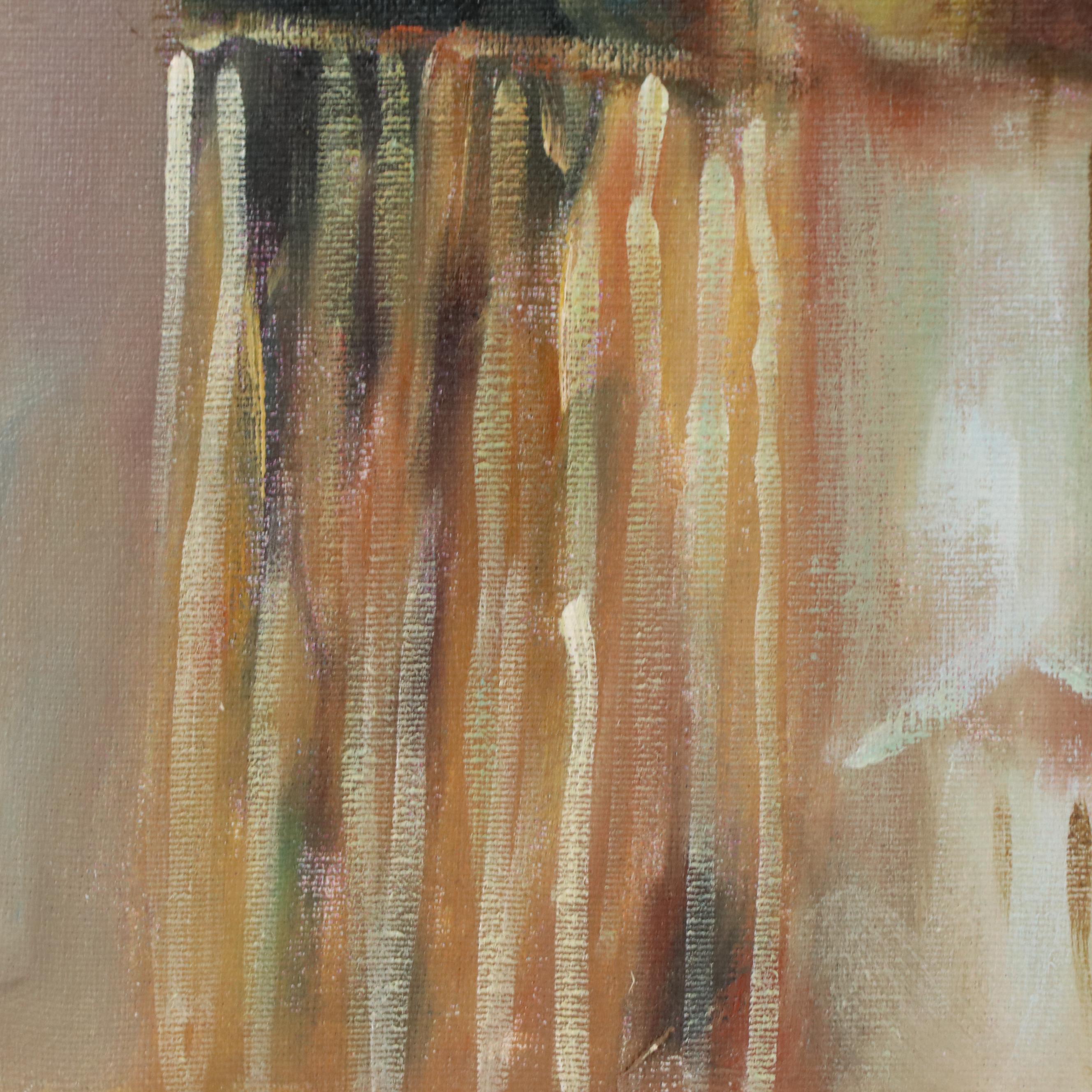 Oil Painting Portrait of Native American Man