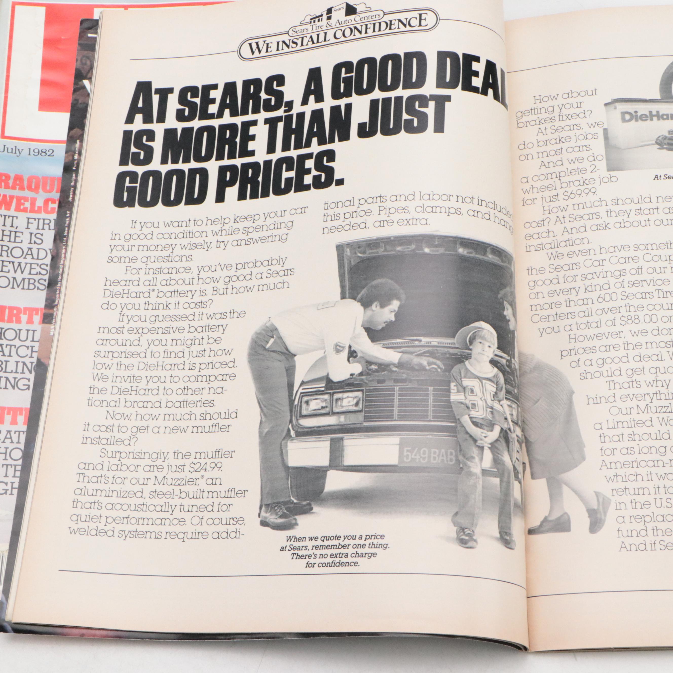 "LIFE" and "Newsweek" Magazines Featuring Ronald Reagan, Brooke Shields and More