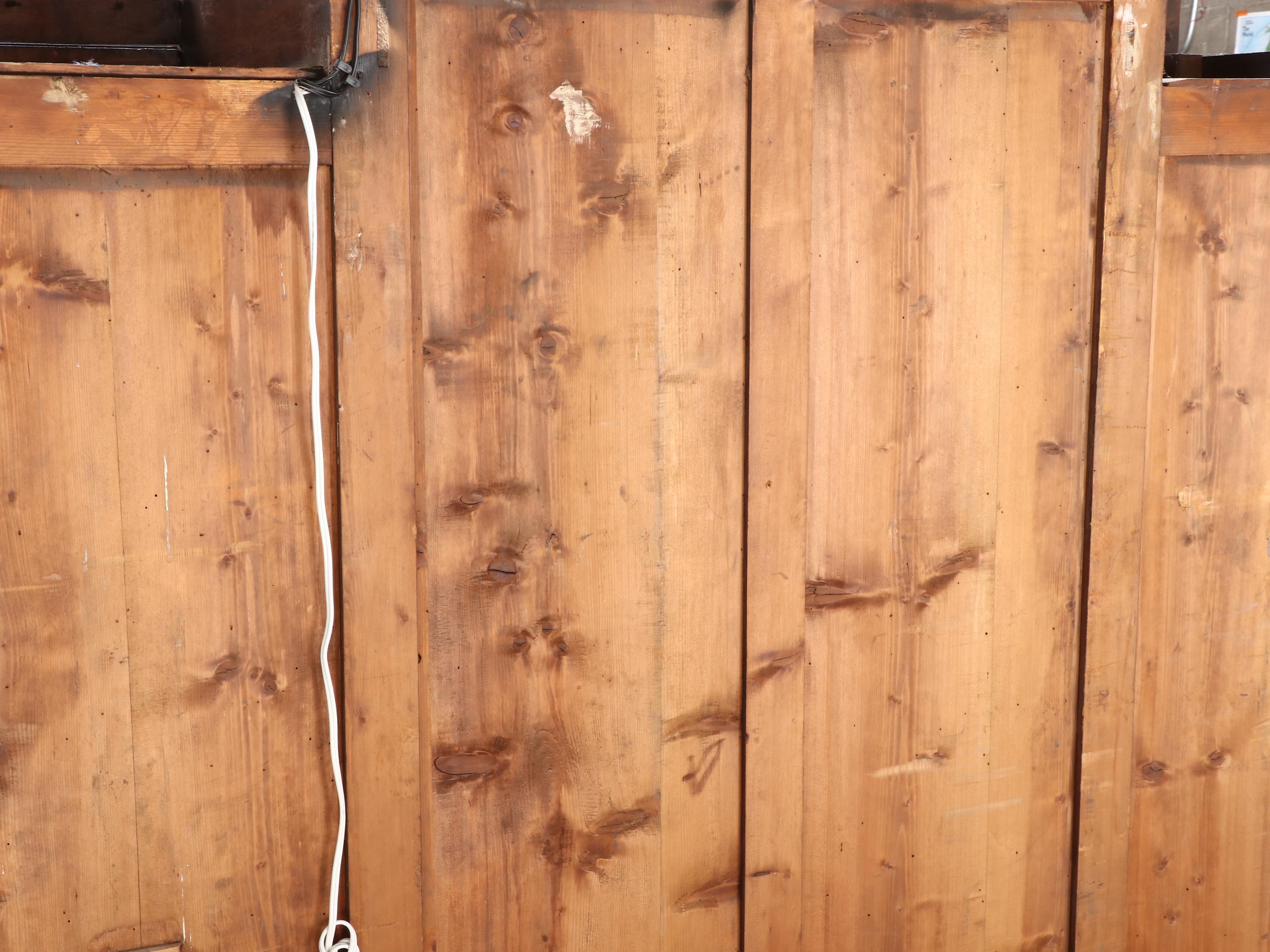 Monumental Renaissance Revival Carved Walnut & Rouge Marble Buffet à Deux Corps