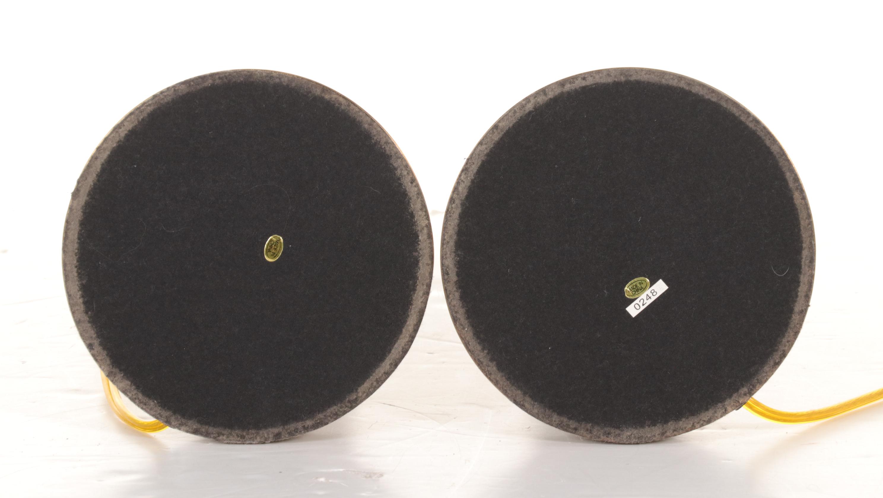 Colonial Revival Brushed Brass Table Lamps, Pair, 21st Century