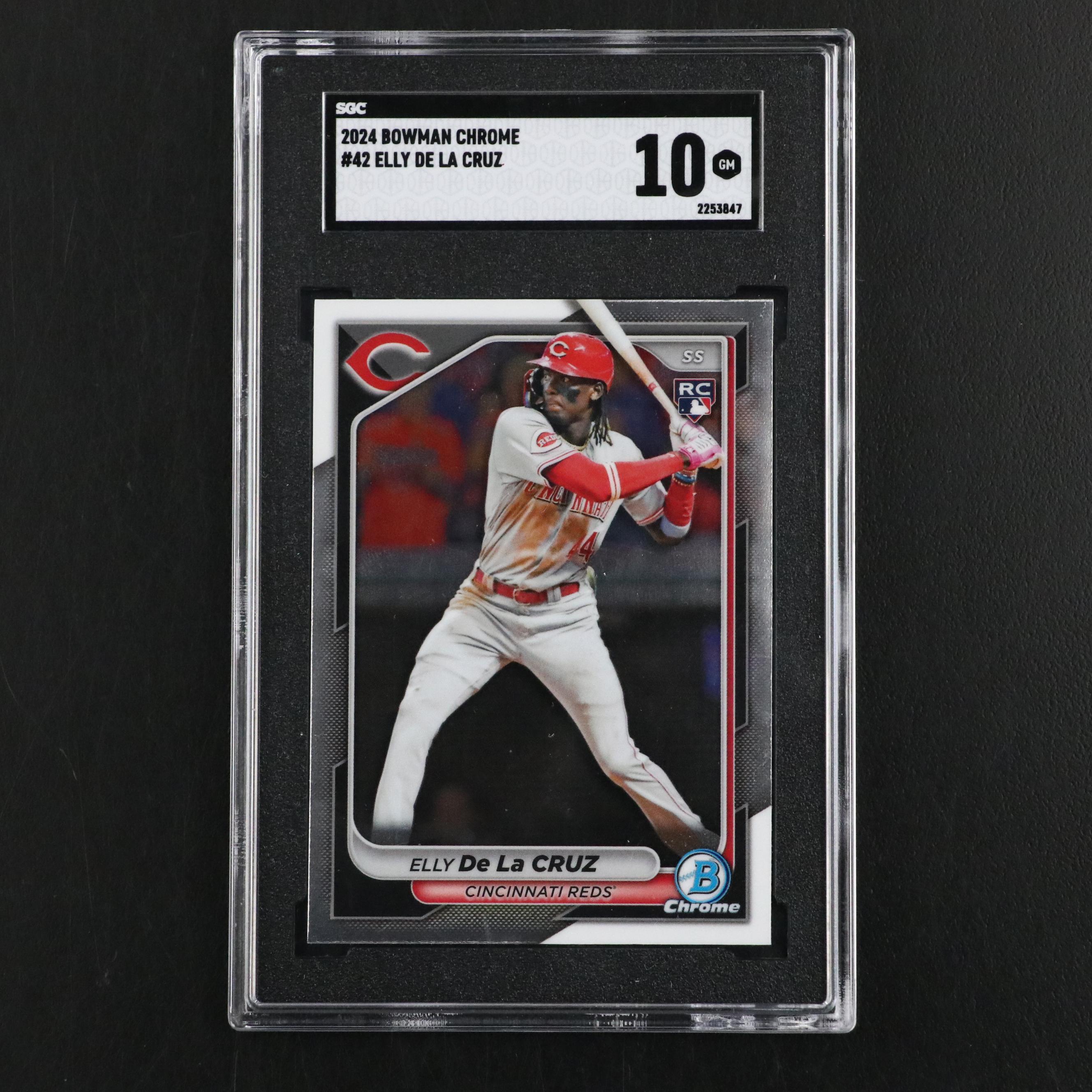 2024 Bowman Chrome Elly De La Cruz Rookie Card #42 Graded SGC 10