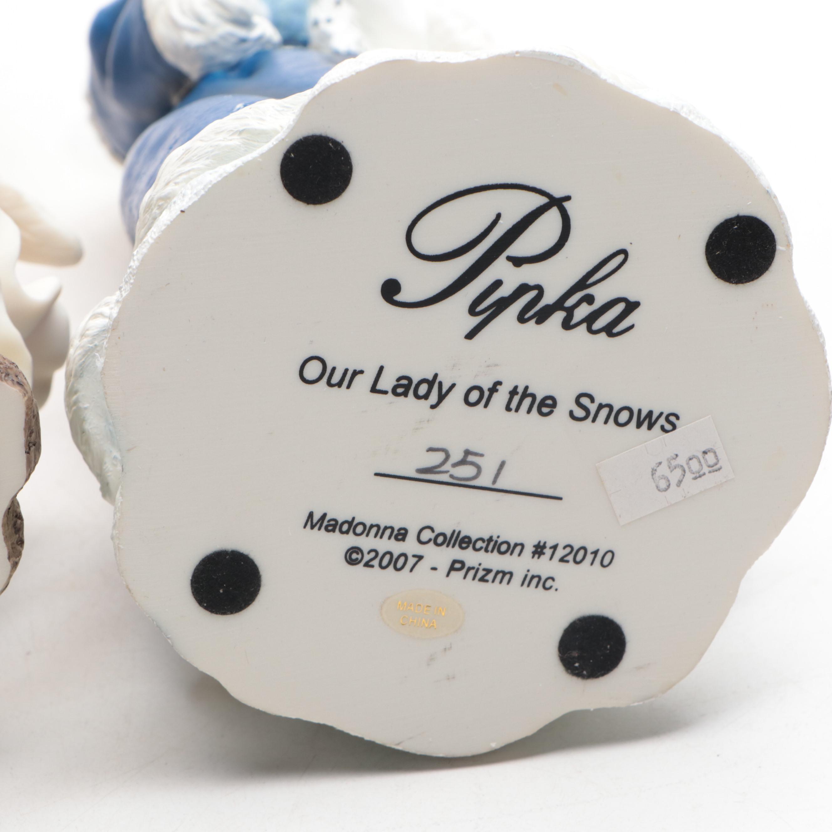 Pipka Santas Nativity Tree, Lady of Snow, Faith and Our Lady Loreto Figurines