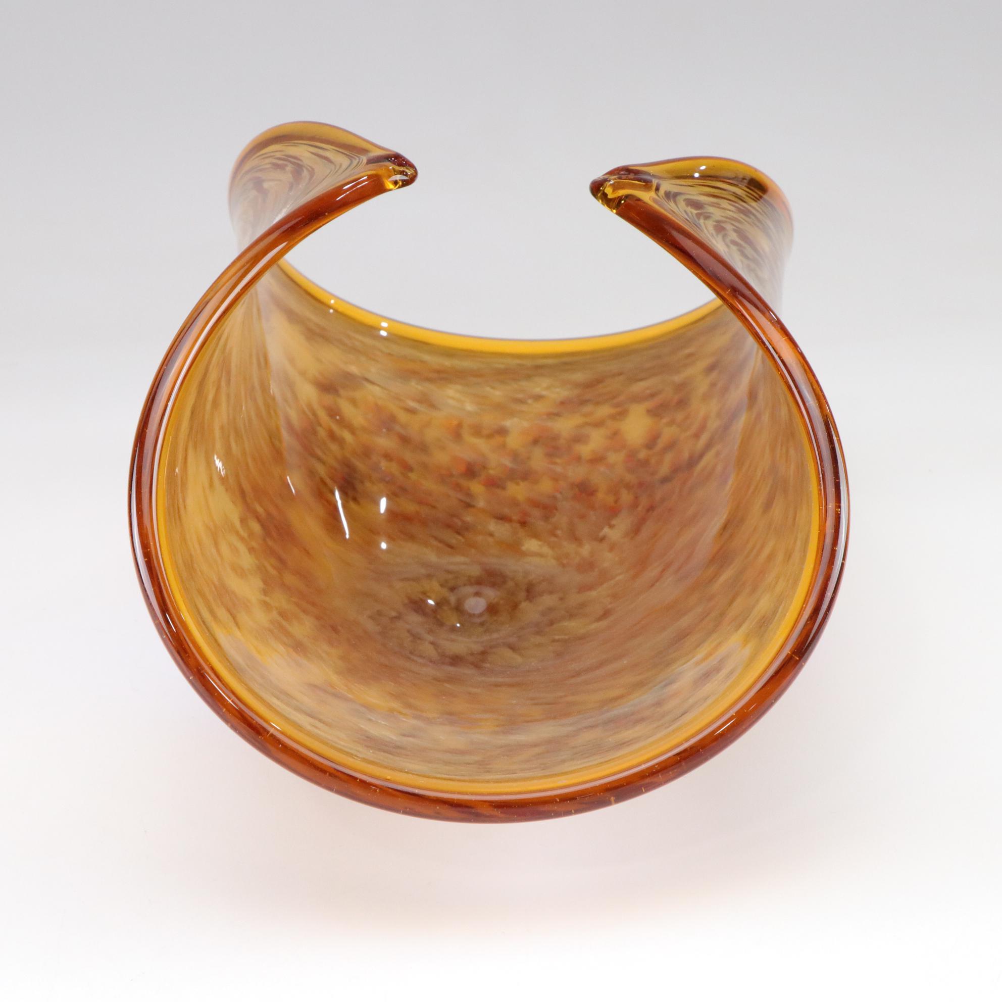 White Cristal Murano Art Glass Bowl, 21st Century