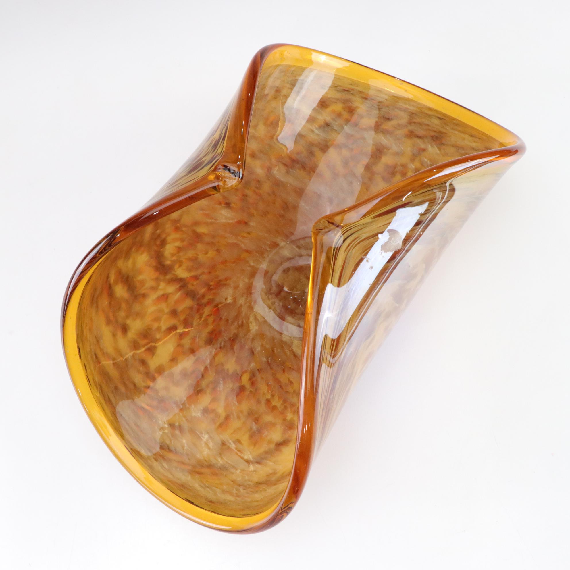 White Cristal Murano Art Glass Bowl, 21st Century