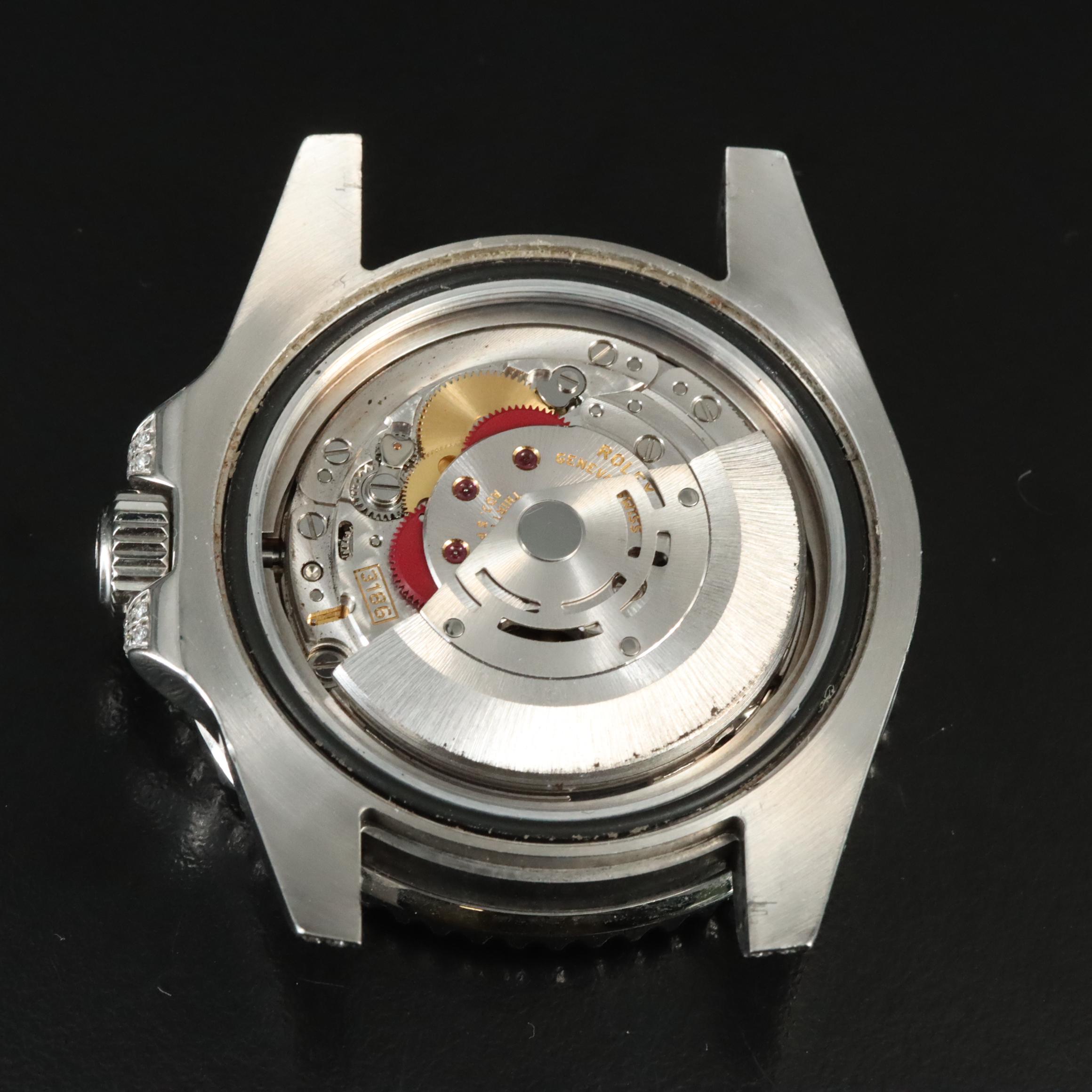 Rolex GMT-Master II ref. 116710LN Custom Diamond, Sapphire, Ruby Automatic Watch