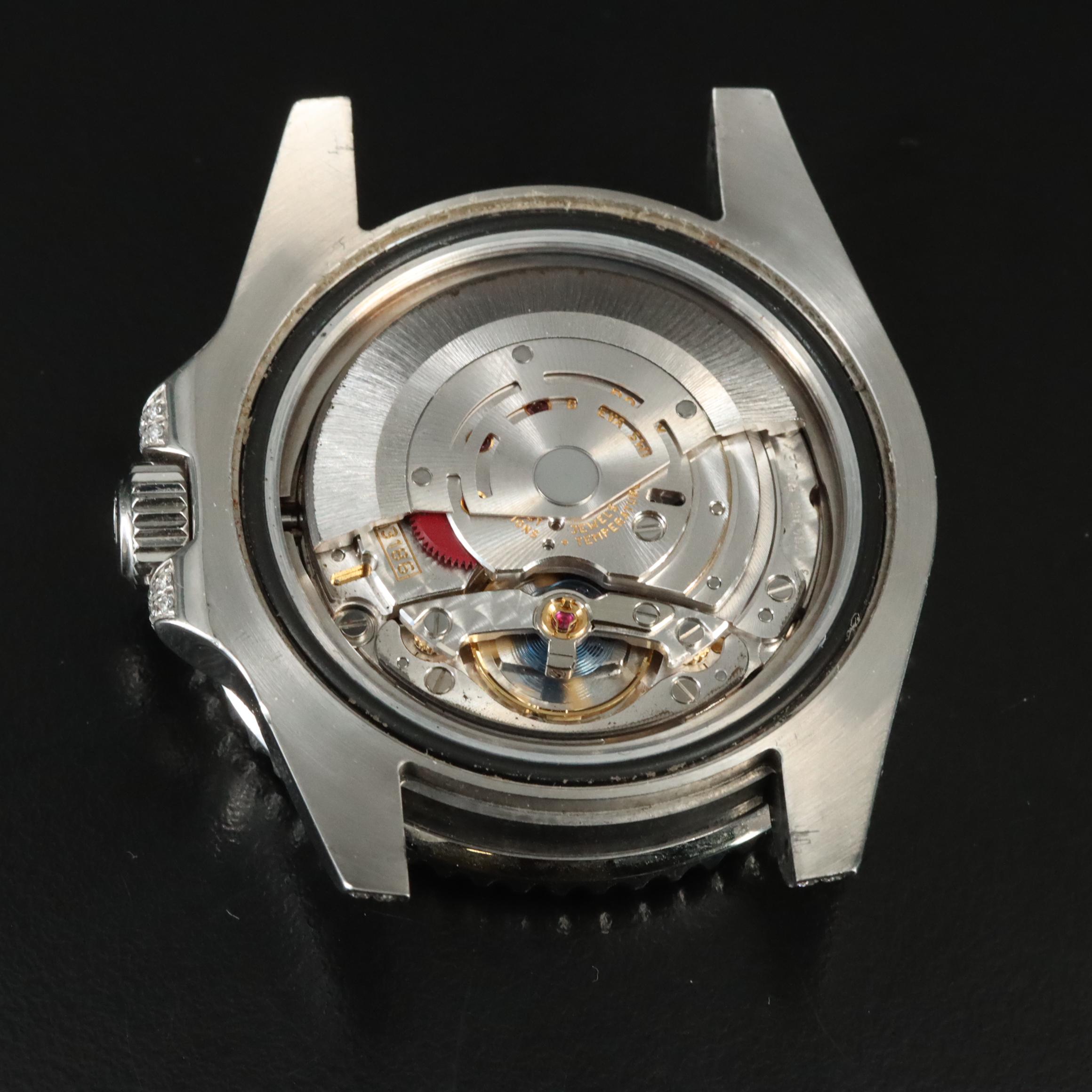 Rolex GMT-Master II ref. 116710LN Custom Diamond, Sapphire, Ruby Automatic Watch