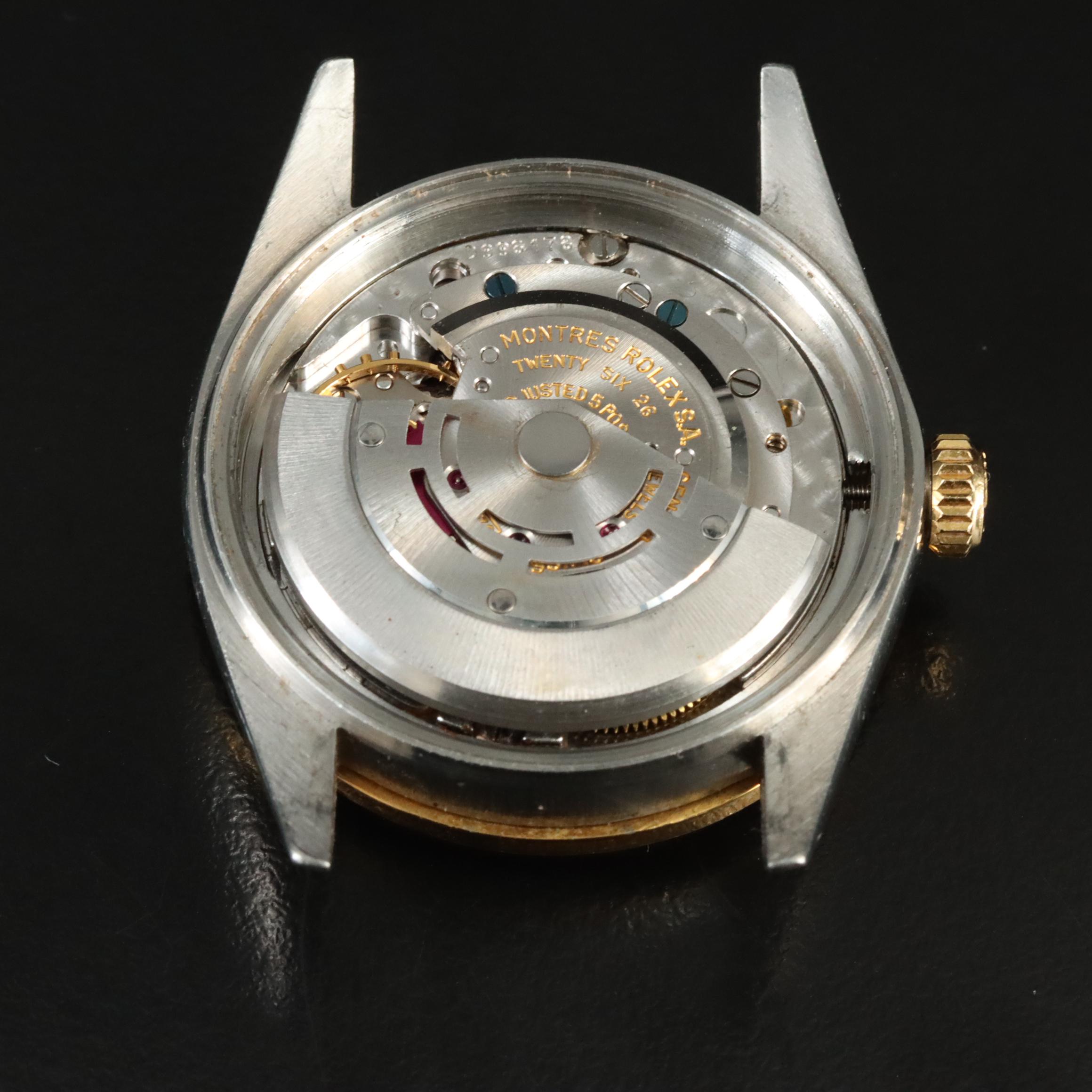 1975 Rolex Datejust 1601 Custom Rhinestone Dial & Diamond Bezel Automatic Watch