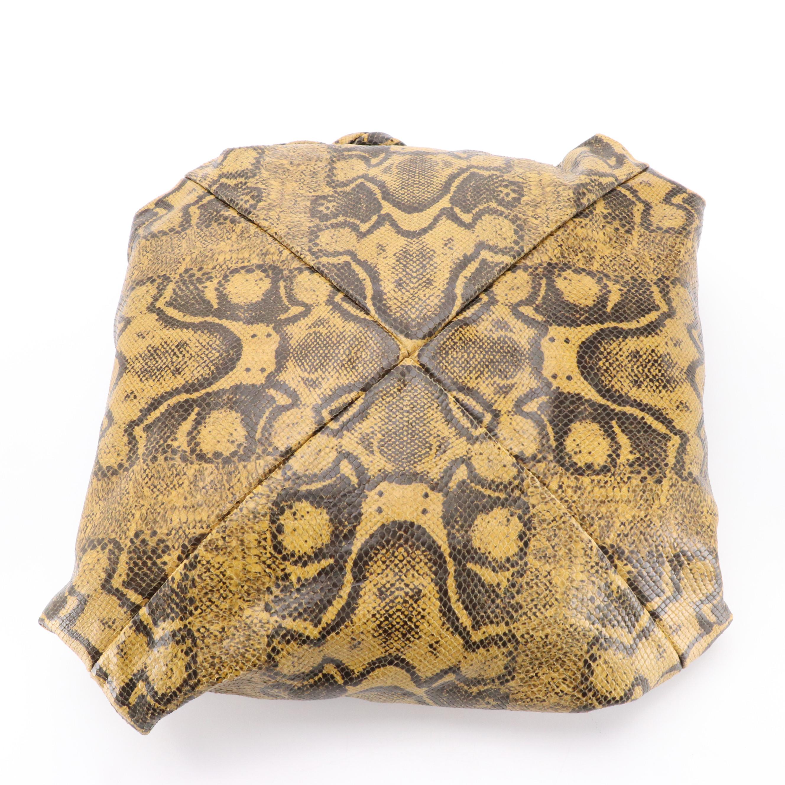 Givenchy Python Print Leather Pyramid Bag