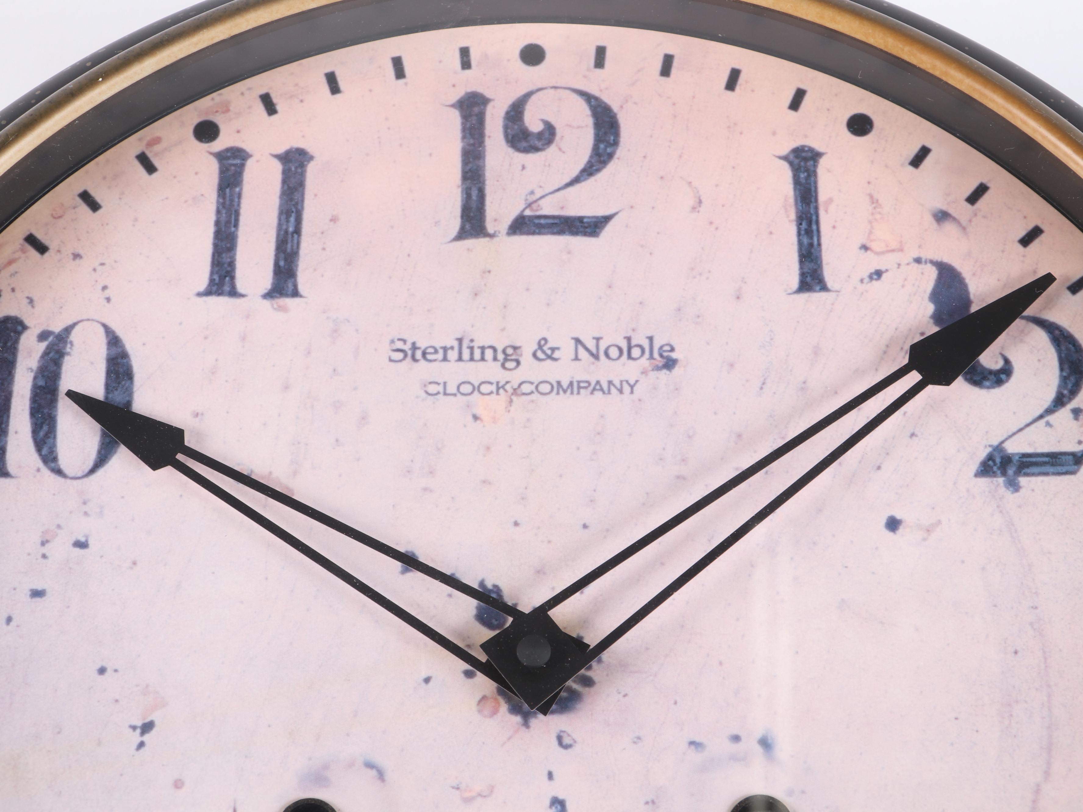 Bombay Company "Sterling & Noble" Wall Clock, 2005