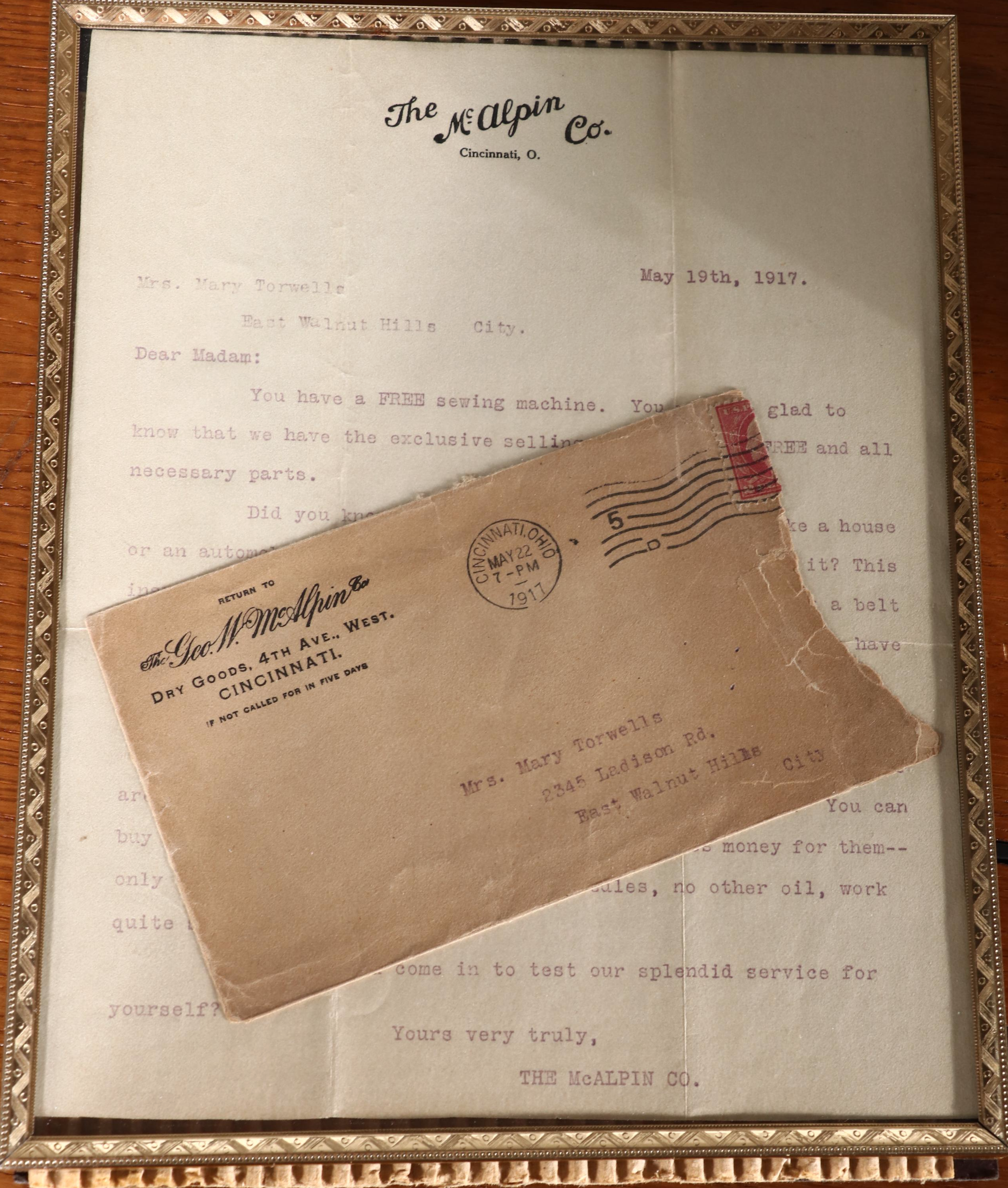 The Free Sewing Machine Co. "No. 5" Manual Sewing Machine, Early 20th C.