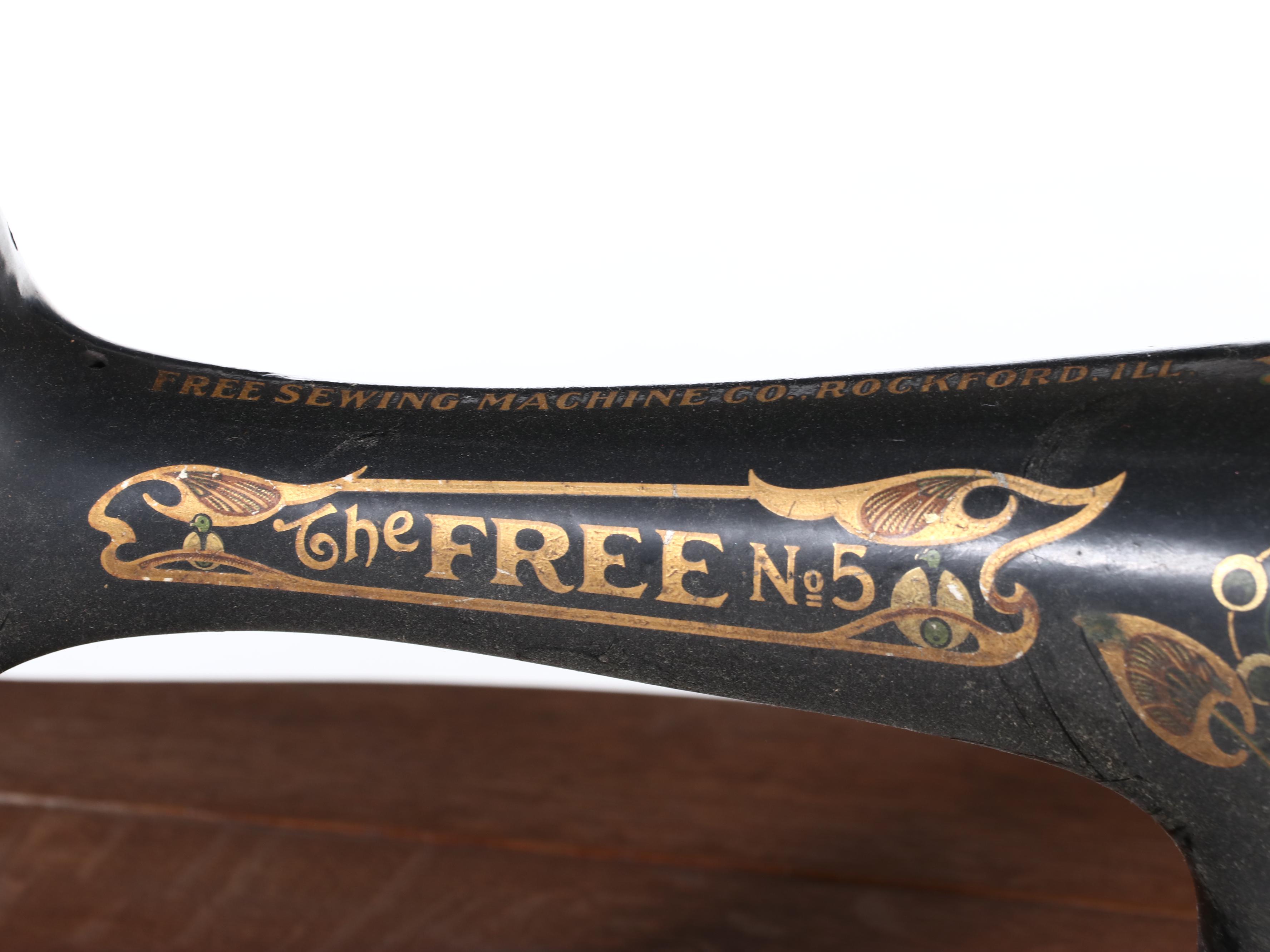 The Free Sewing Machine Co. "No. 5" Manual Sewing Machine, Early 20th C.