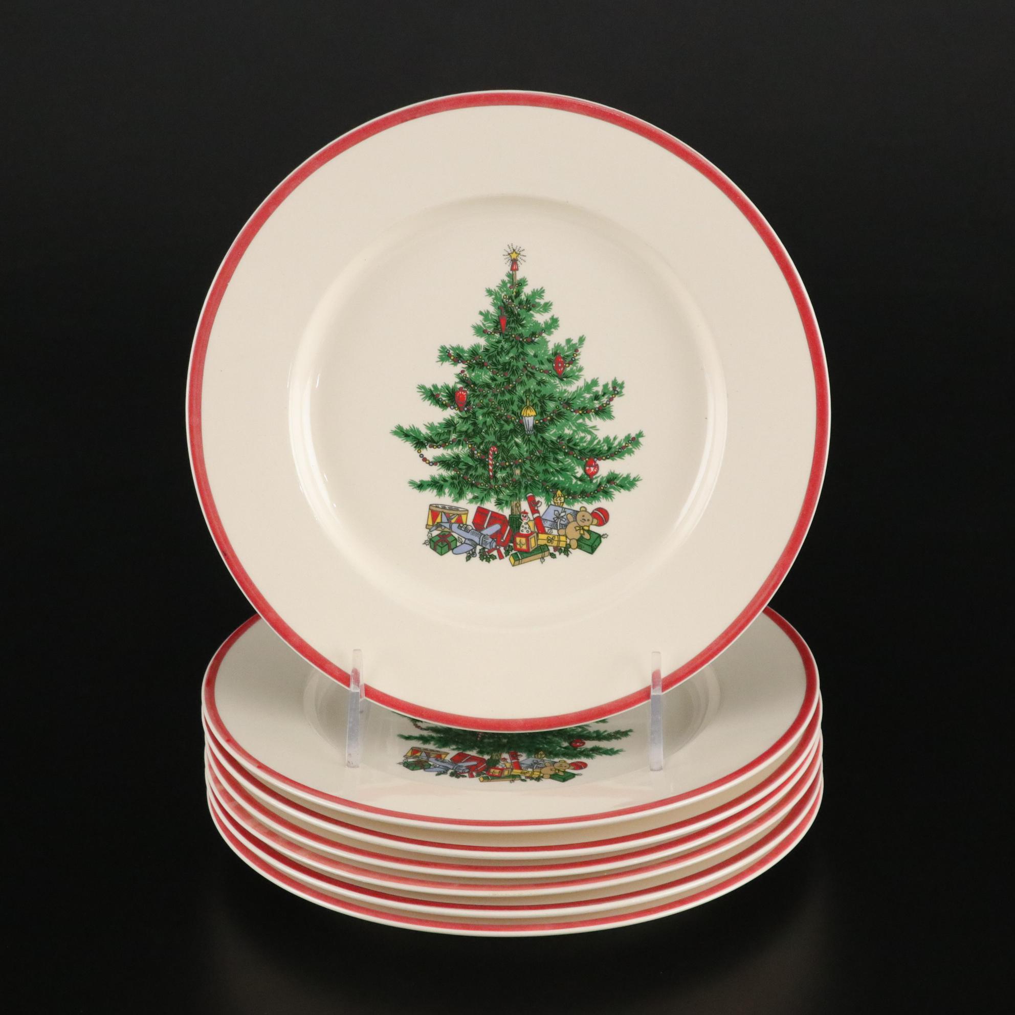 Taylor,Smith & Taylor "Holly Spruce" Christmas Dinnerware