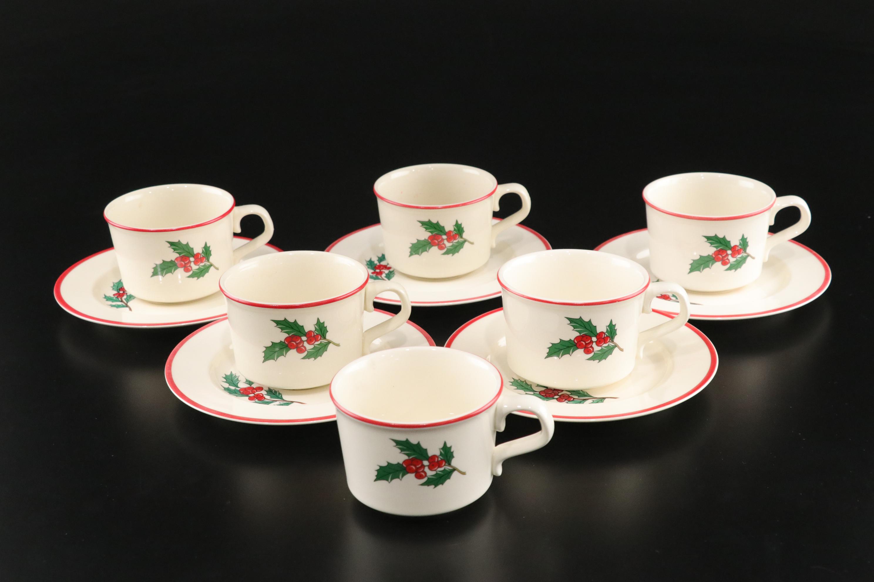 Taylor,Smith & Taylor "Holly Spruce" Christmas Dinnerware