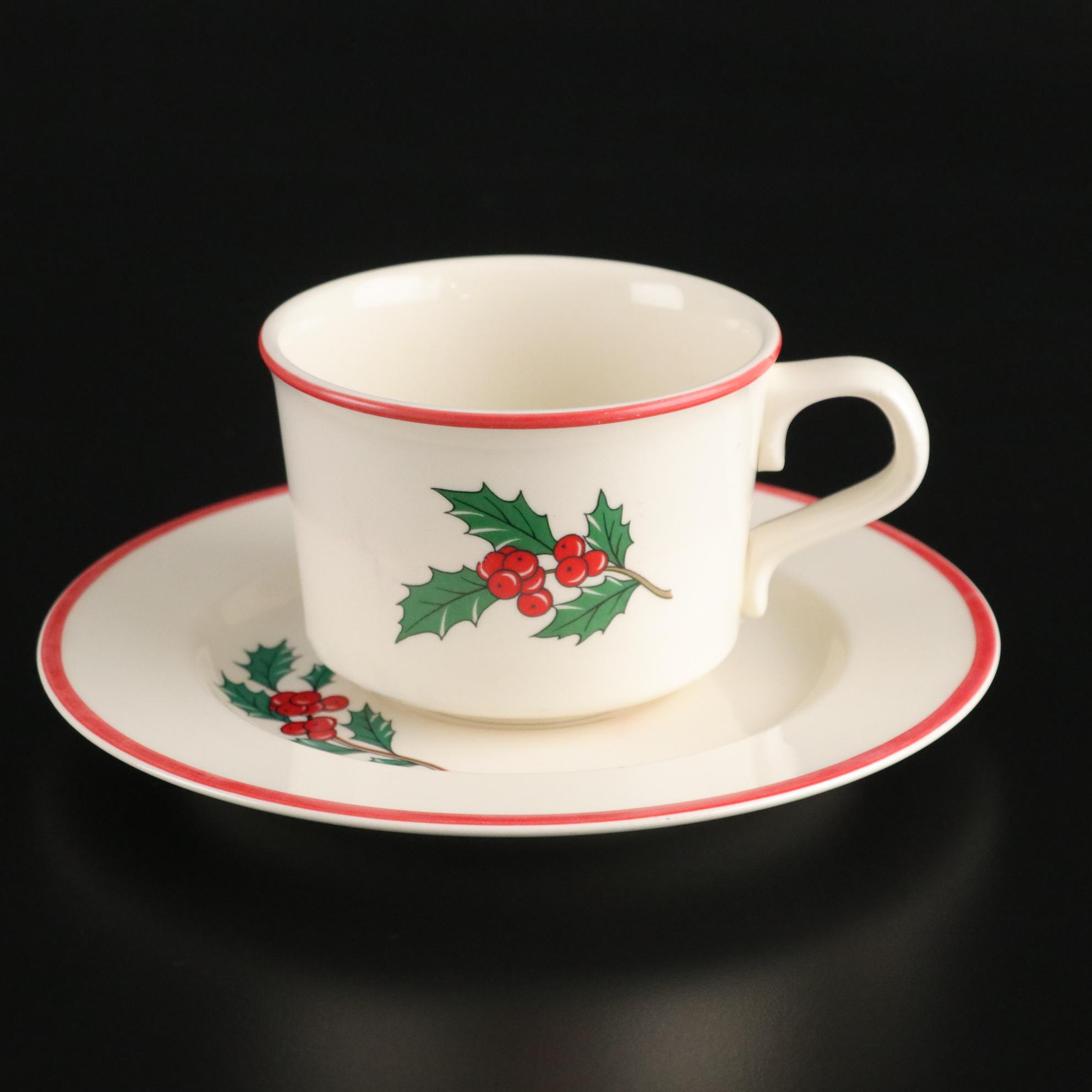 Taylor,Smith & Taylor "Holly Spruce" Christmas Dinnerware