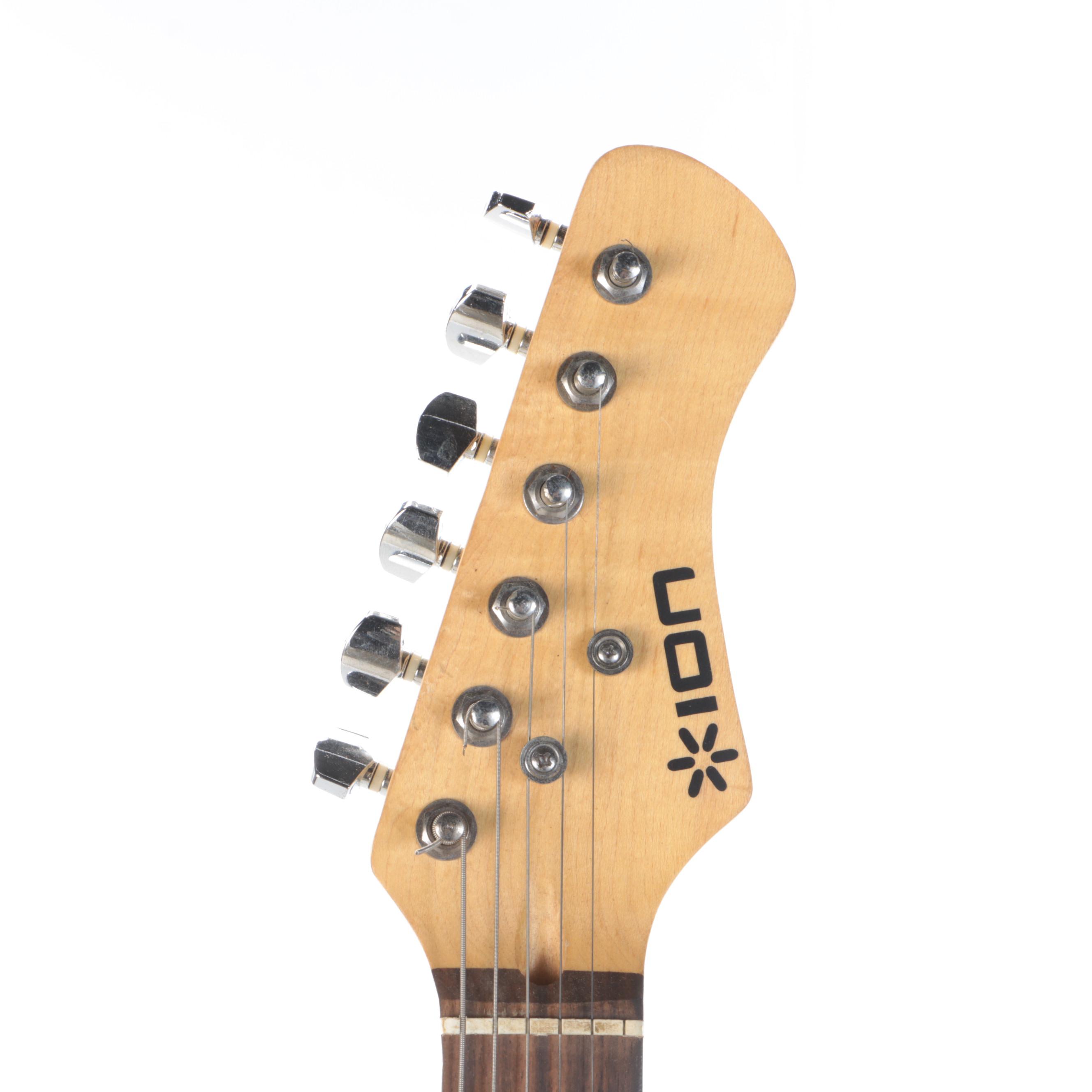 Ion Sunburst Finish Six-String Solid Body Electric Guitar with Nylon Gig Bag