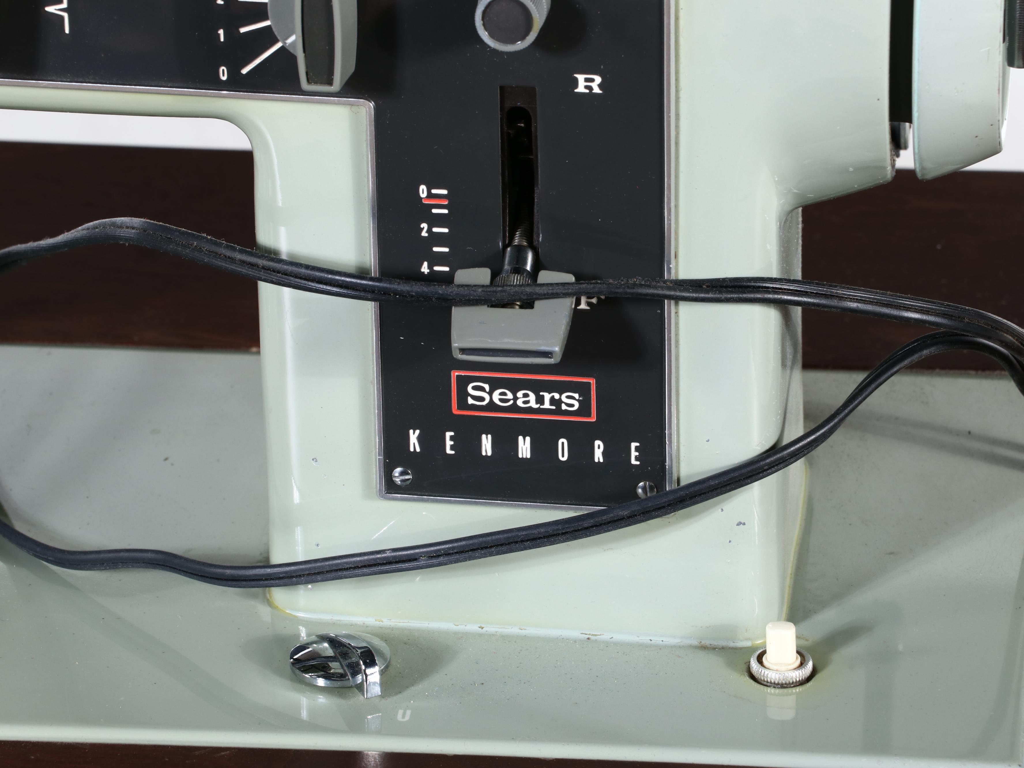 Sears Kenmore Model 566 9102 Sewing Machine and Cabinet