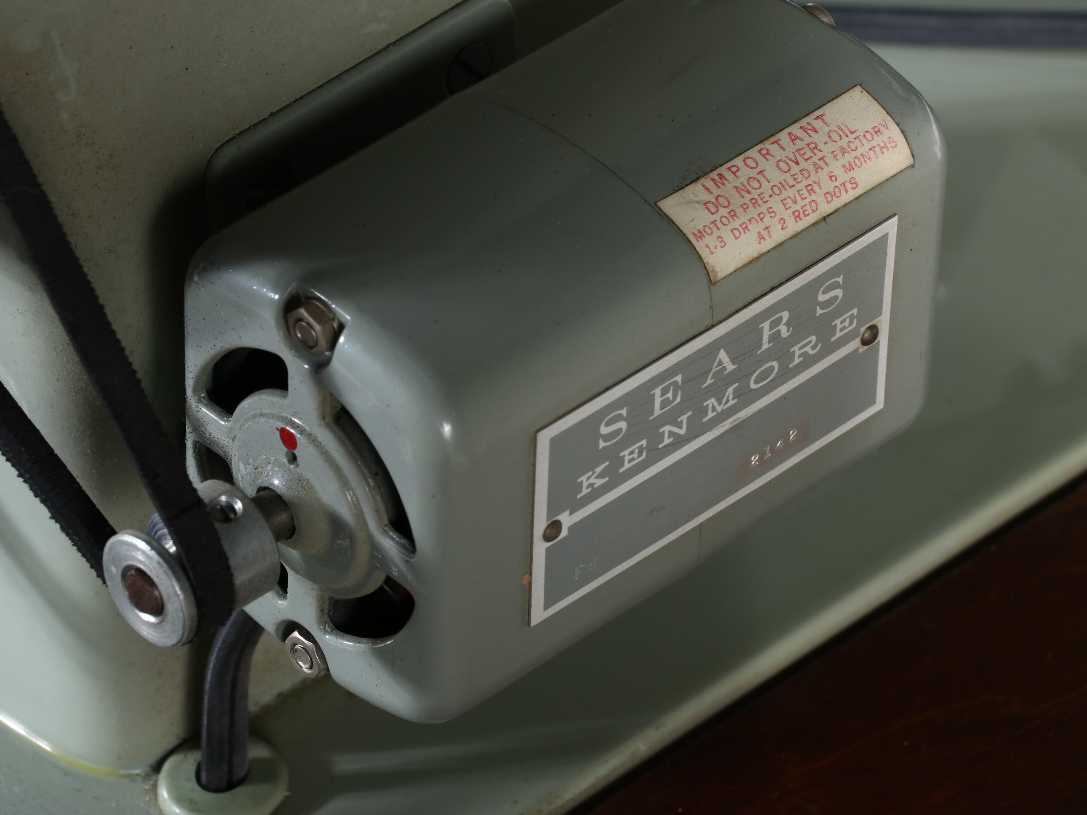 Sears Kenmore Model 566 9102 Sewing Machine and Cabinet