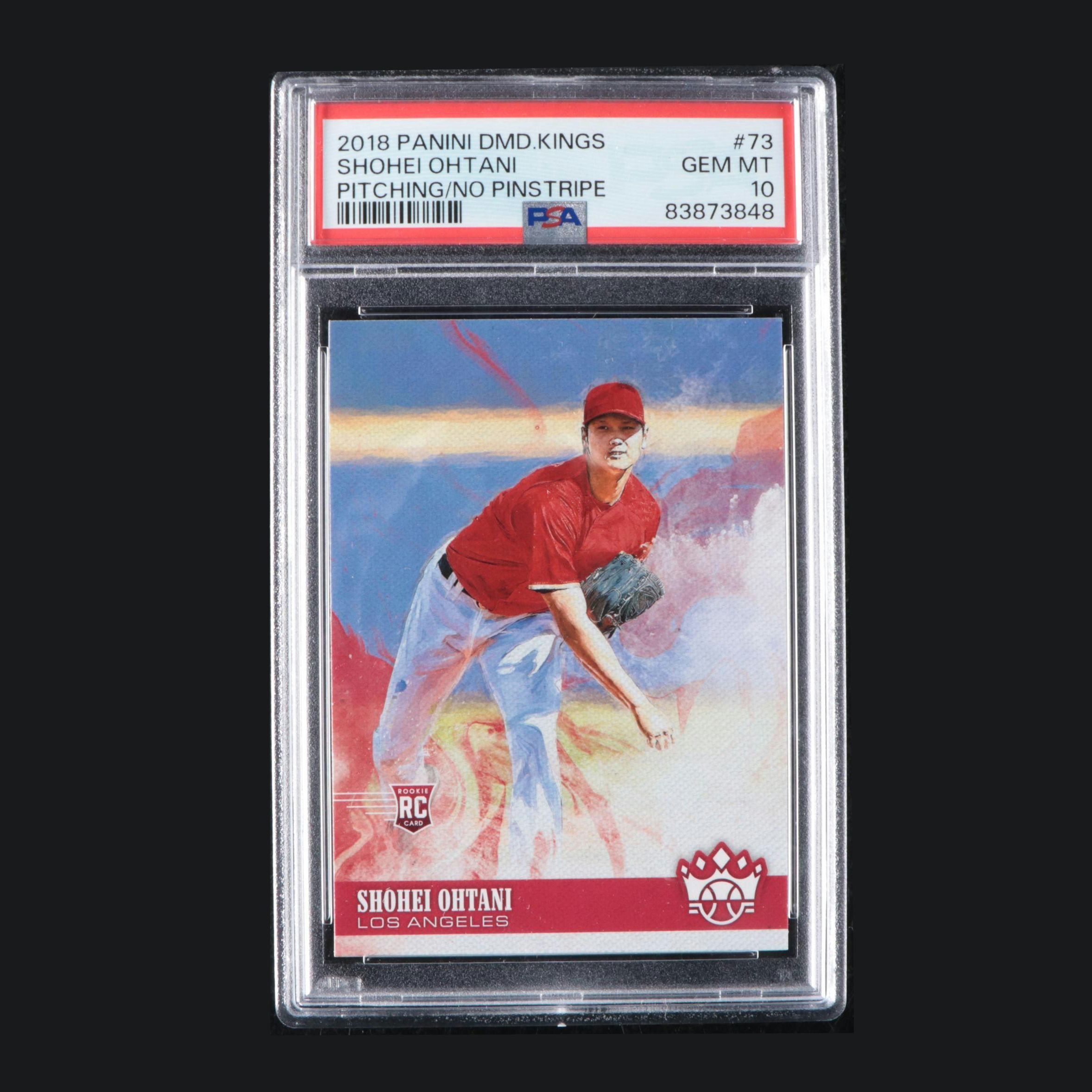 2018 Panini Diamond Kings Shohei Ohtani Rookie Baseball Card #73 Graded PSA 10